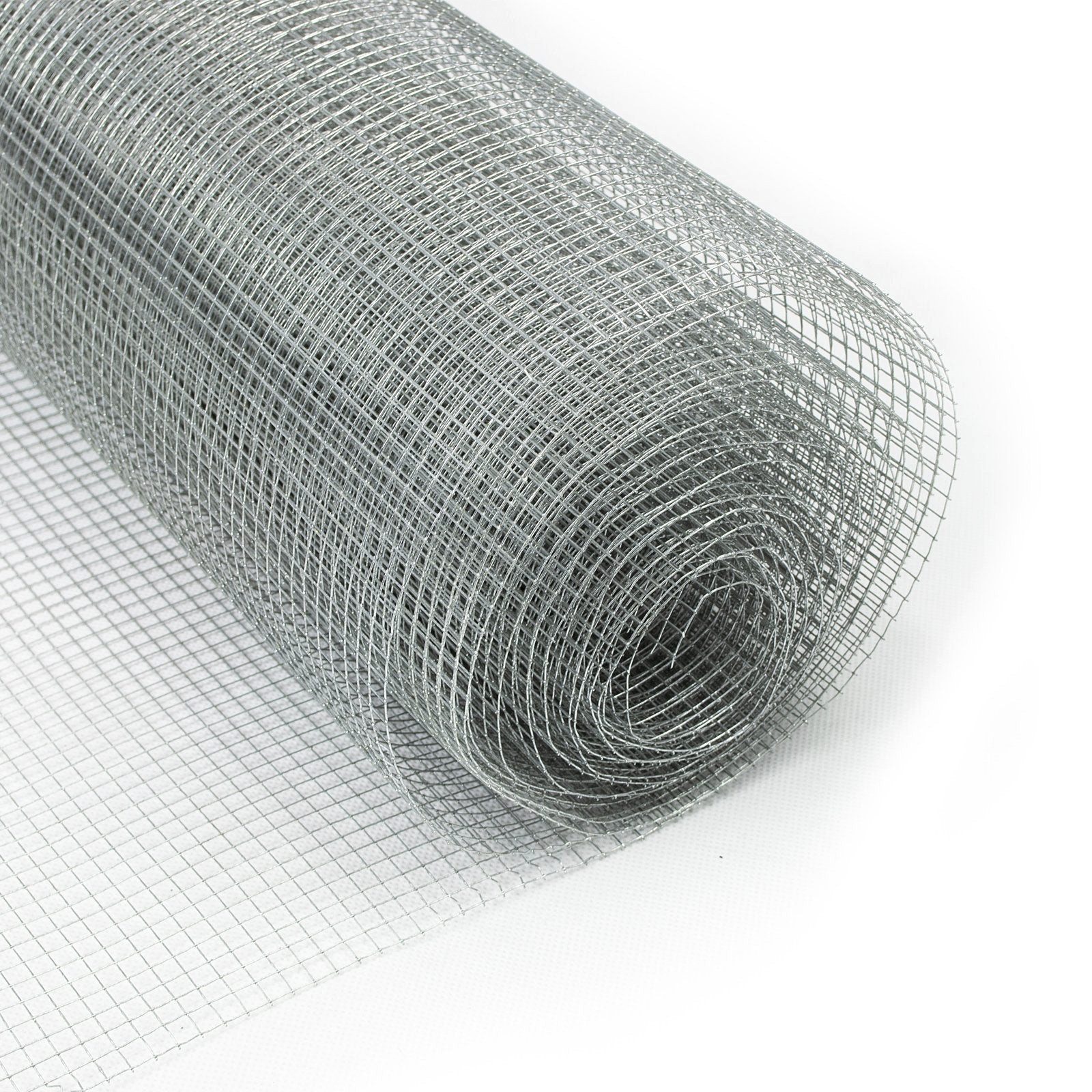 casa pura Draht Wühlmausgitter Verzinkt, 100 cm x 5 m, verzinkter Drahtzaun, Maschenweite: 6,3 mm
