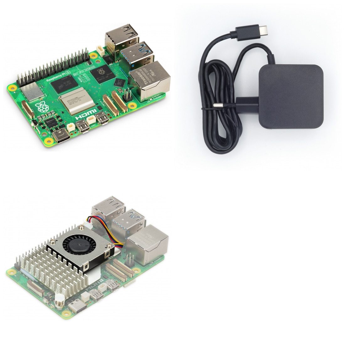 Raspberry Pi 5, 8GB RAM, Active Cooler Kit Mini-PC Barebone