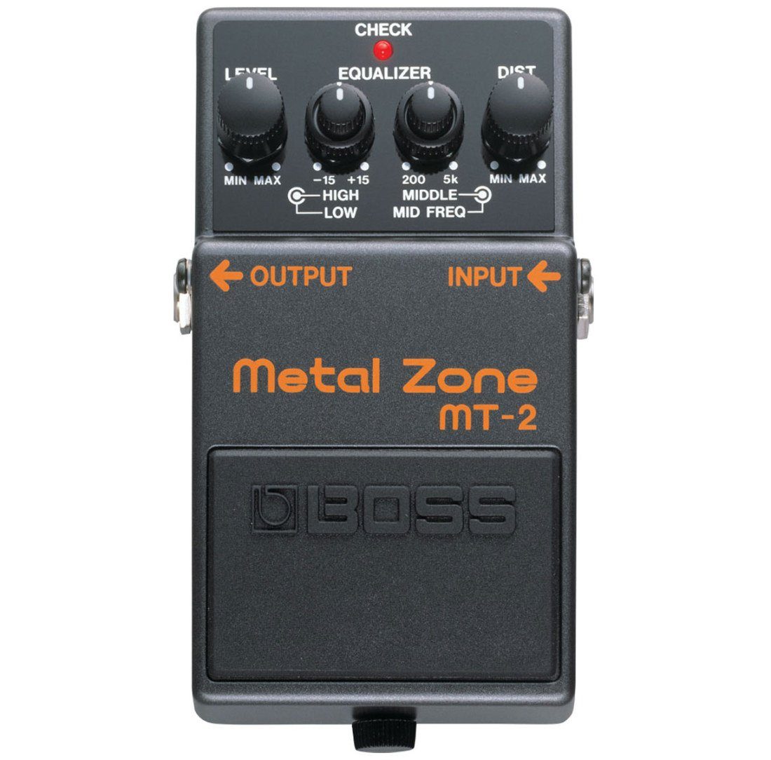 Boss by Roland E-Gitarre Boss MT-2 Metal Zone Distortion Pedal mit Netzteil