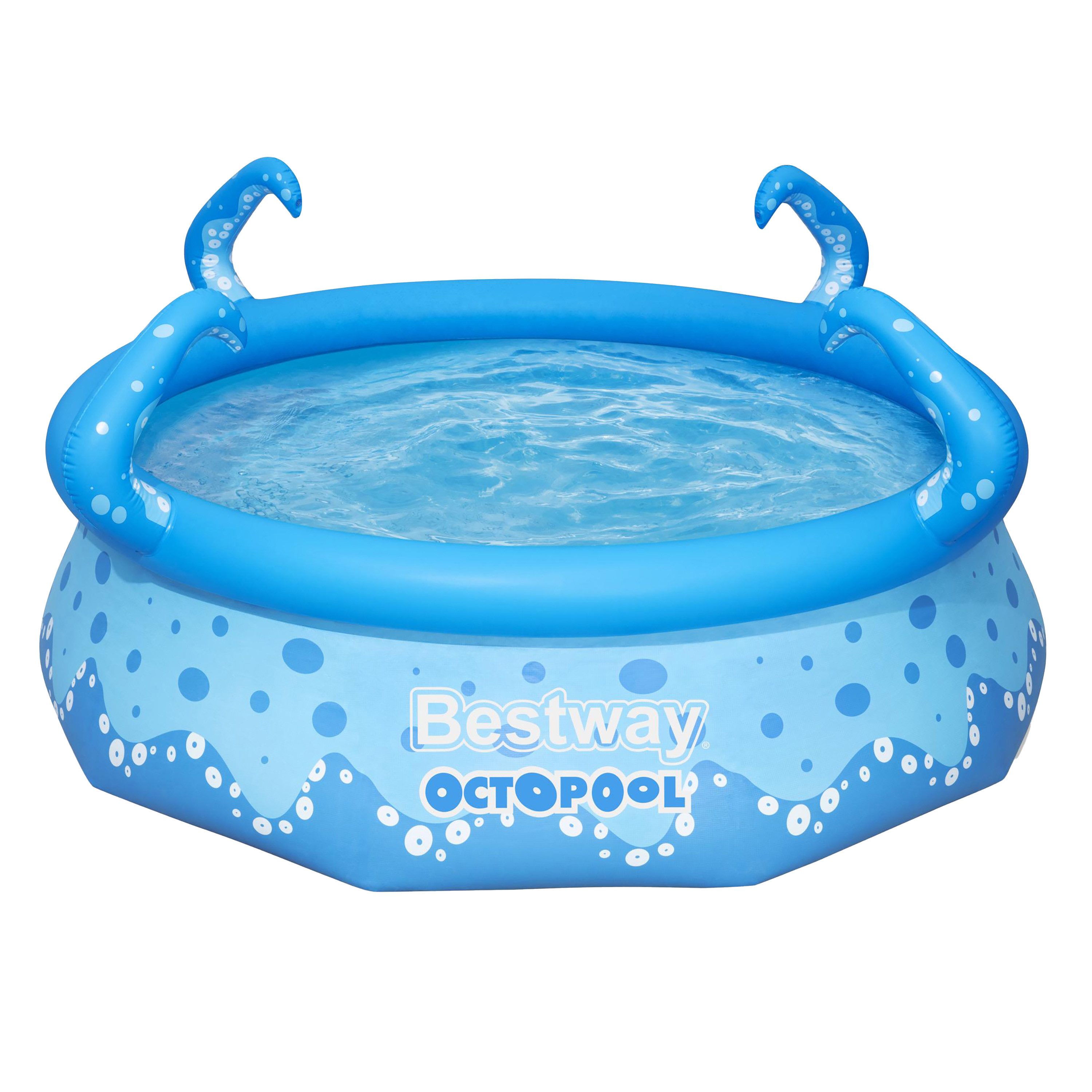 Bestway Quick-Up Pool Fast Set™ (Packung, ohne Zubehör, Inkl. Wassersprinkler), Ø 274 x 76 cm