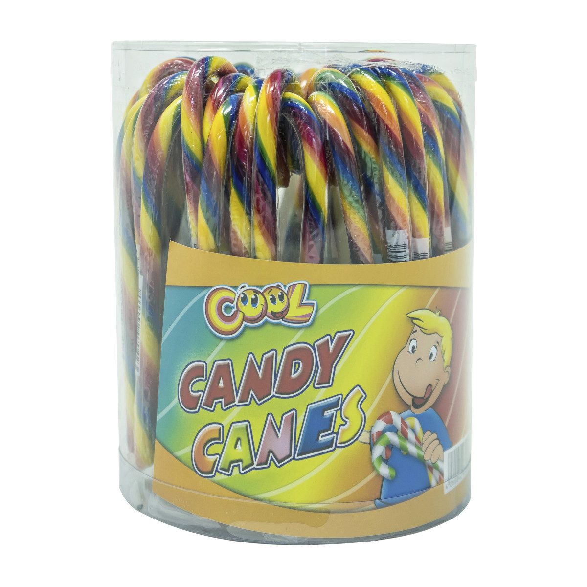 COOL Süßigkeit, Cool Candy Canes Zuckerstangen mit Erdbeergeschmack 50x14g 700g