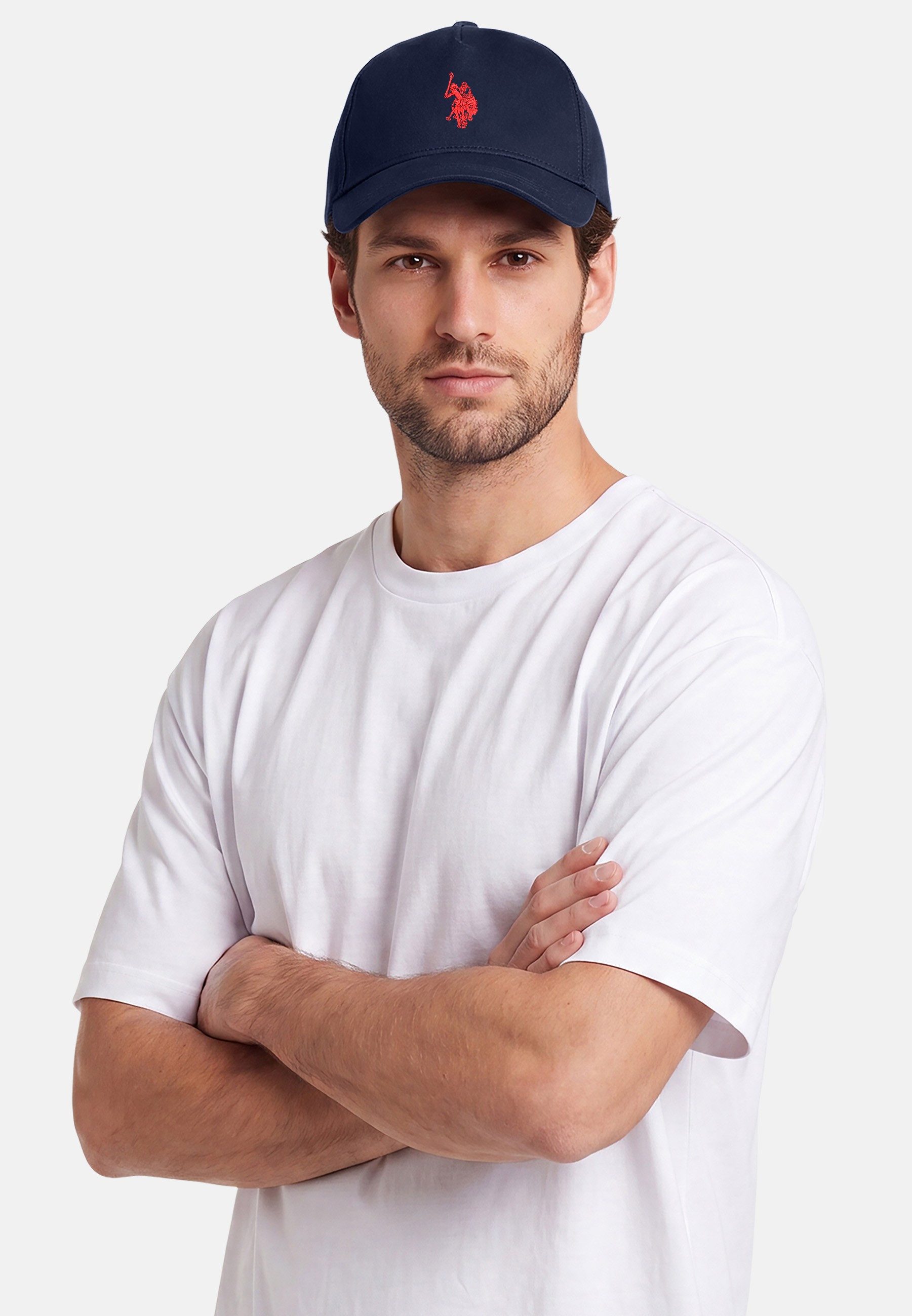 U.S. Polo Assn. Baseball Cap Baseball Cap USJaymee – Unisex Cap aus Baumwolle mit Logo-Stickerei 100 % Baumwolle, atmungsaktiv und mit kontrastfarbener Logo-Stickerei