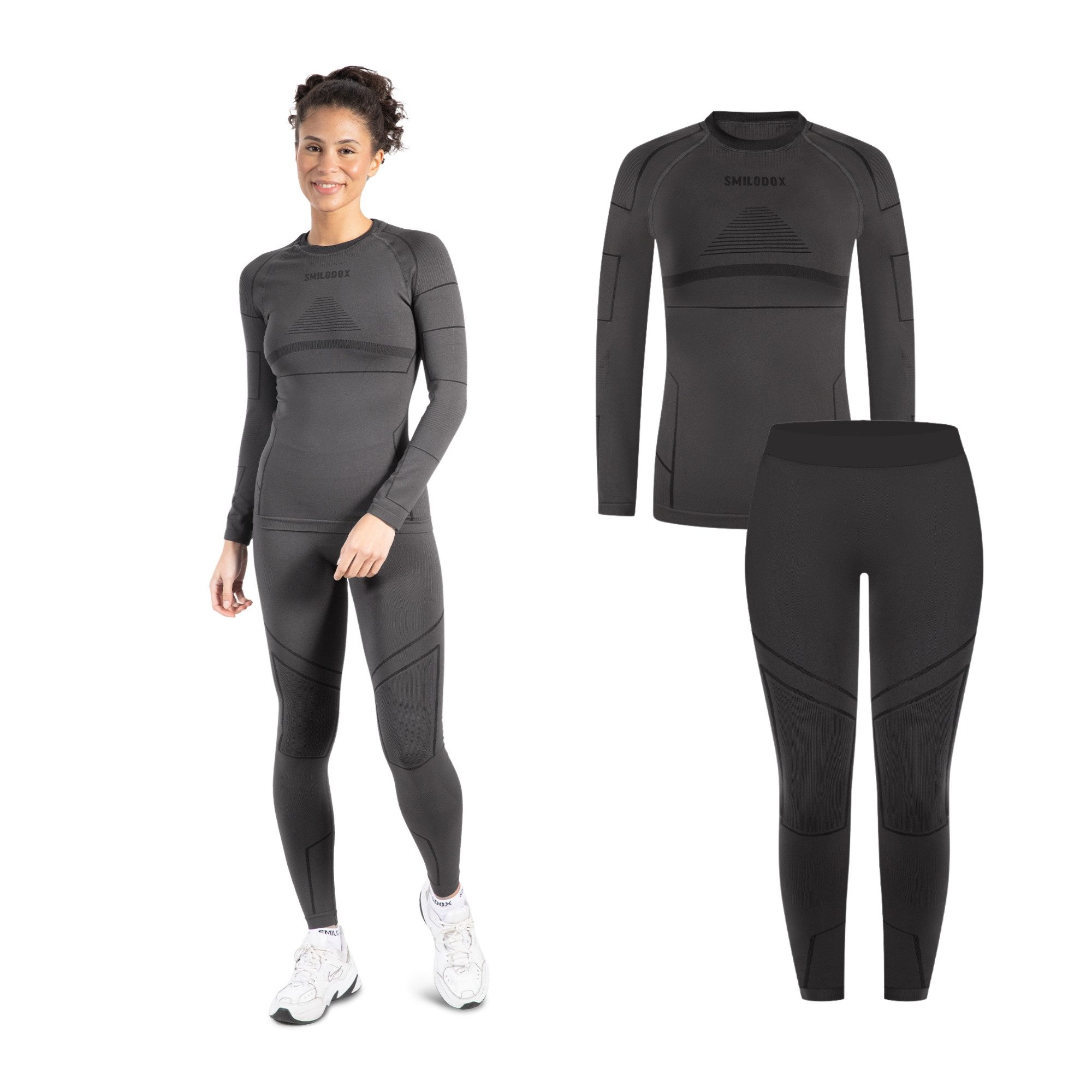 Smilodox Thermounterhemd Thermounterwäsche - Funktionswäsche - Thermowäsche ideal für Wintersportaktivitäten, atmungsaktiv, Seamless