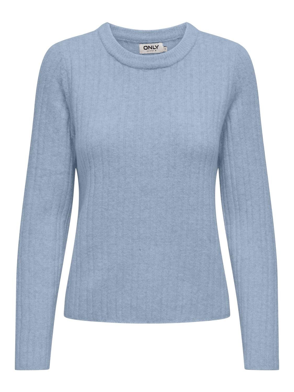 ONLY Rundhalspullover ONLJEANETT LIFE L/S RIB günstig online kaufen
