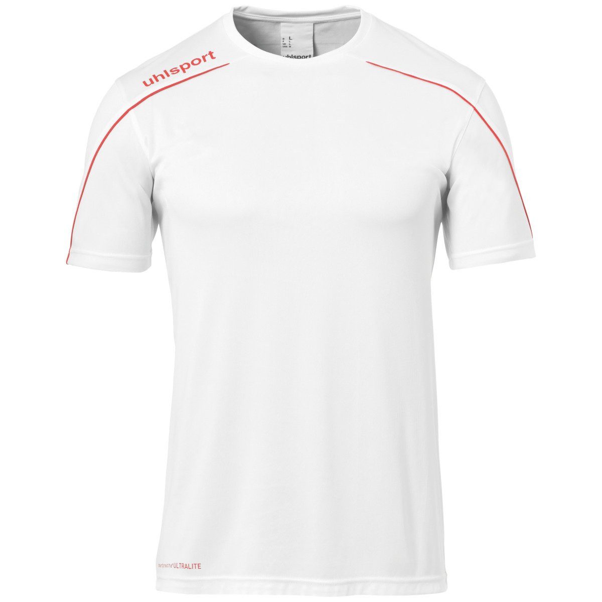 uhlsport T-Shirt Sport-Trikot Stream 22 (100% Polyester) weiss/rot Herren günstig online kaufen