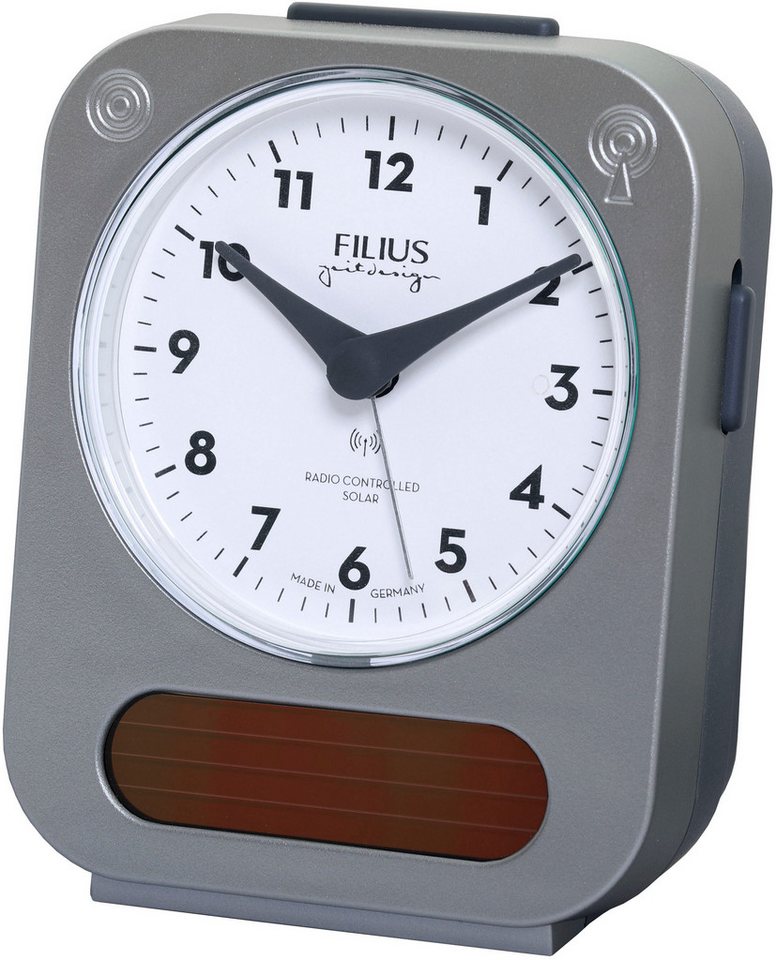 FILIUS zeitdesign Funkwecker Solar, Beleuchtung, Made in Germany, Schlafzimmer