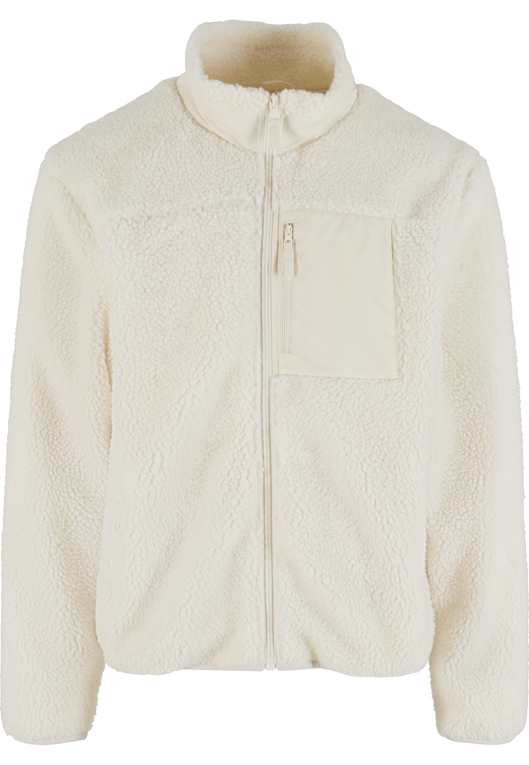 URBAN CLASSICS Winterjacke Urban Classics Teddy Jacket With Stand Up Collar (1-St)