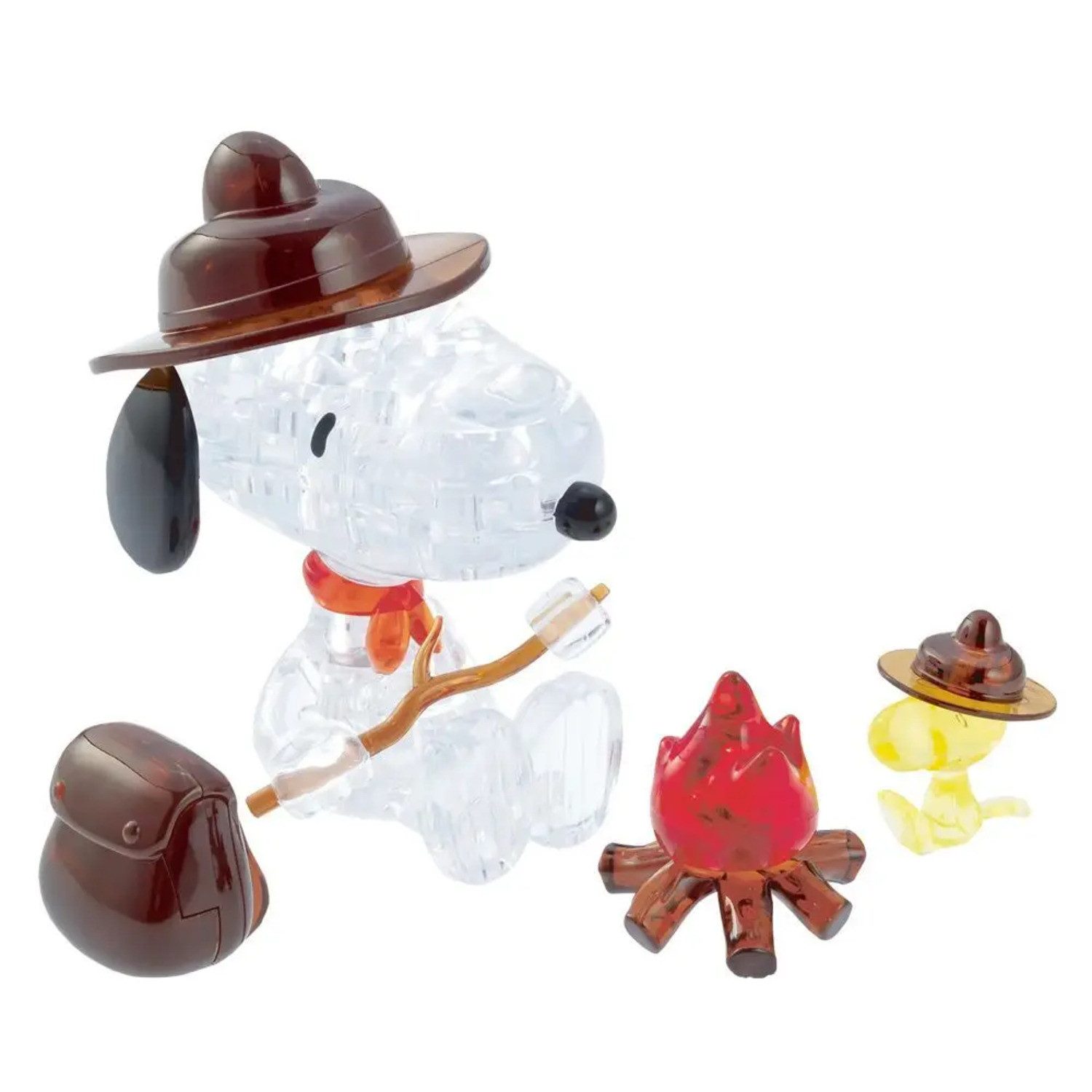 HCM KINZEL Puzzle Crystal Puzzle - Snoopy Camping, Puzzleteile