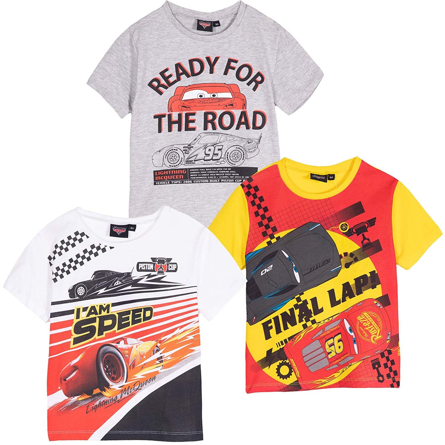 Disney Cars Print-Shirt CARS Kinder T-Shirt Jungen Shirt Lightning MCQUEEN 3-8 Jahre Cars Kinder T-Shirt