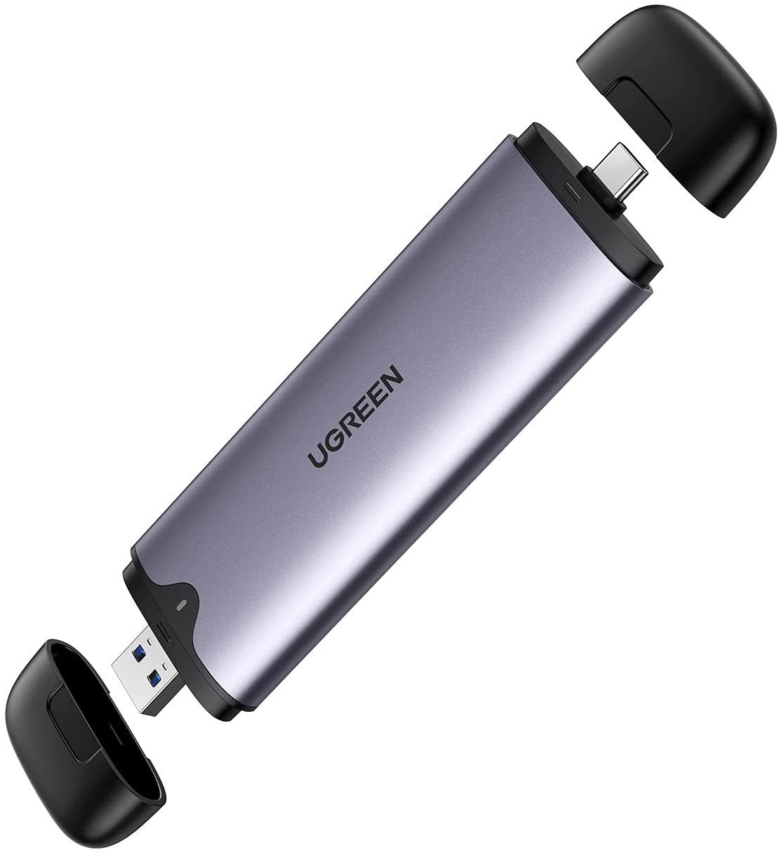 UGREEN Festplatten-Gehäuse M.2 NVMe Gehäuse USB A und USB C 3.1 Gen2 10Gbps  M.2 NVMe Gehäuse