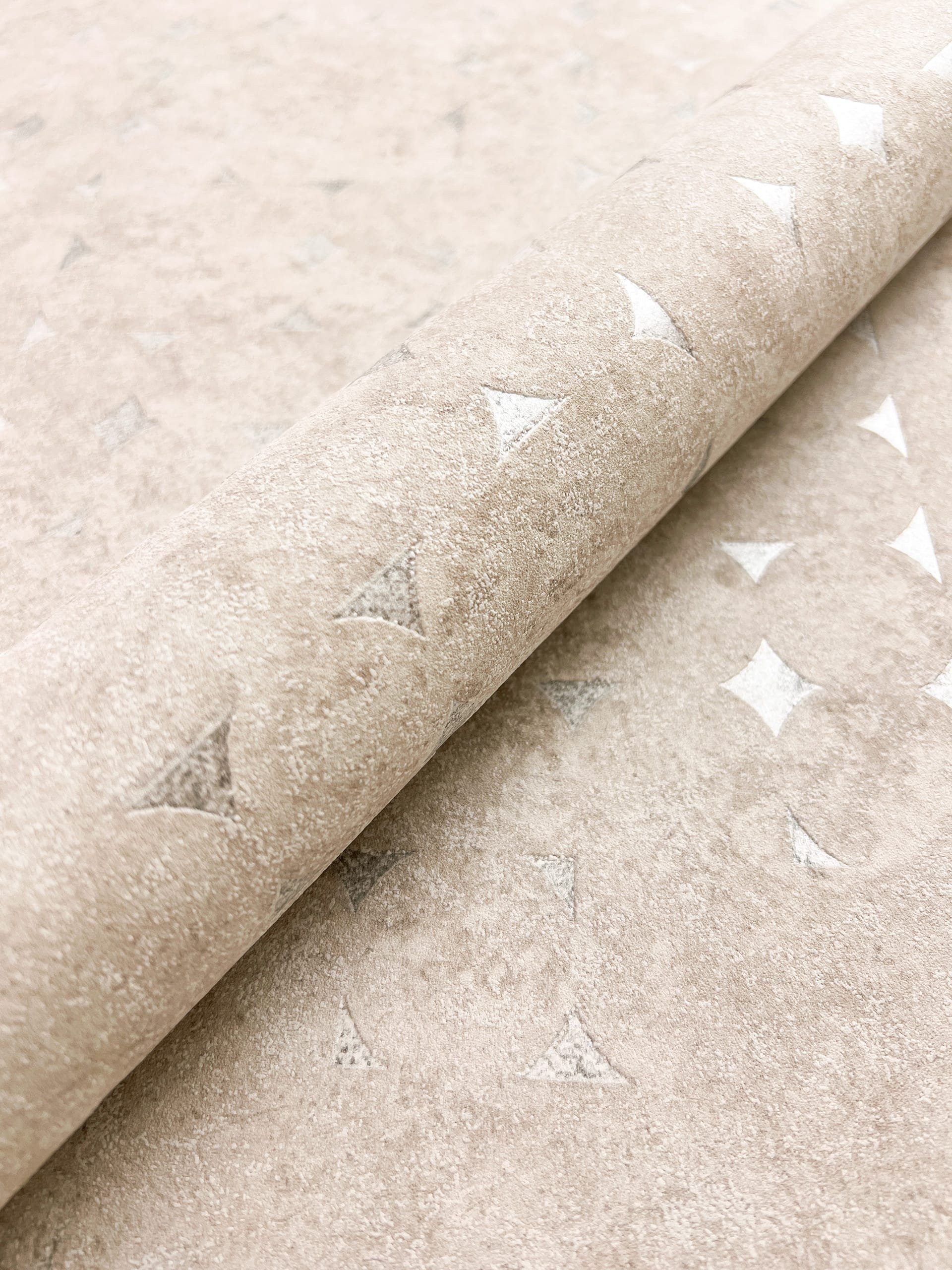 Newroom Vliestapete, Beige Tapete Modern Rauten günstig online kaufen