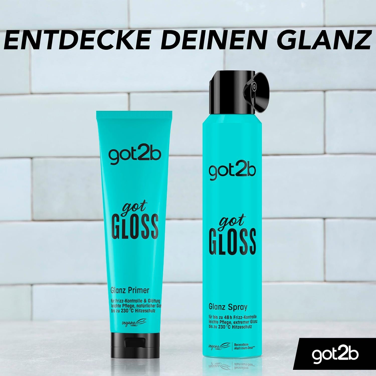 got2b Haarspray Glanz Styling Spray gotGloss 200ml, 1-tlg., bis zu 48h Frizz-Kontrolle