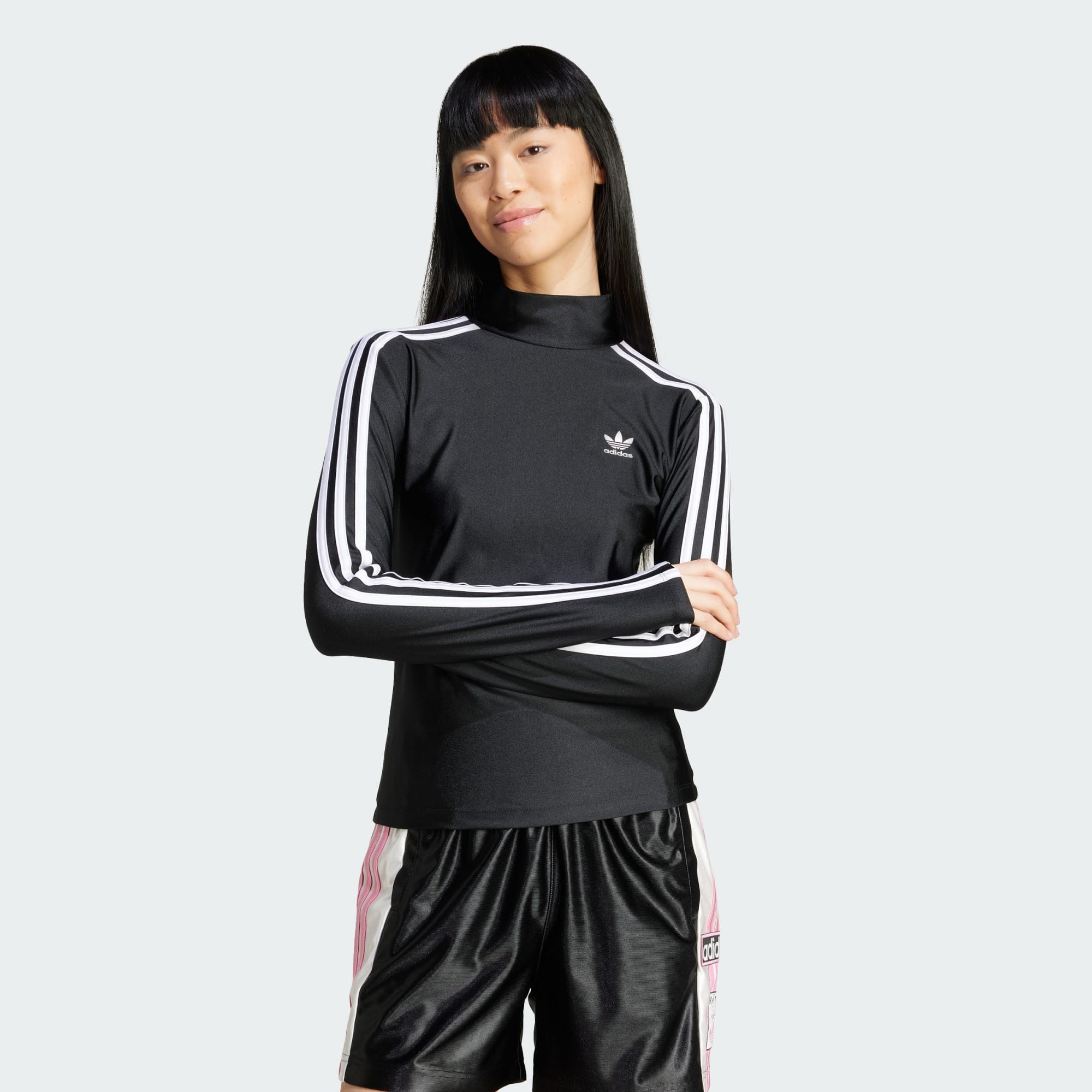 adidas Originals Langarmshirt ADICOLOR 3-STREIFEN TURTLENECK günstig online kaufen