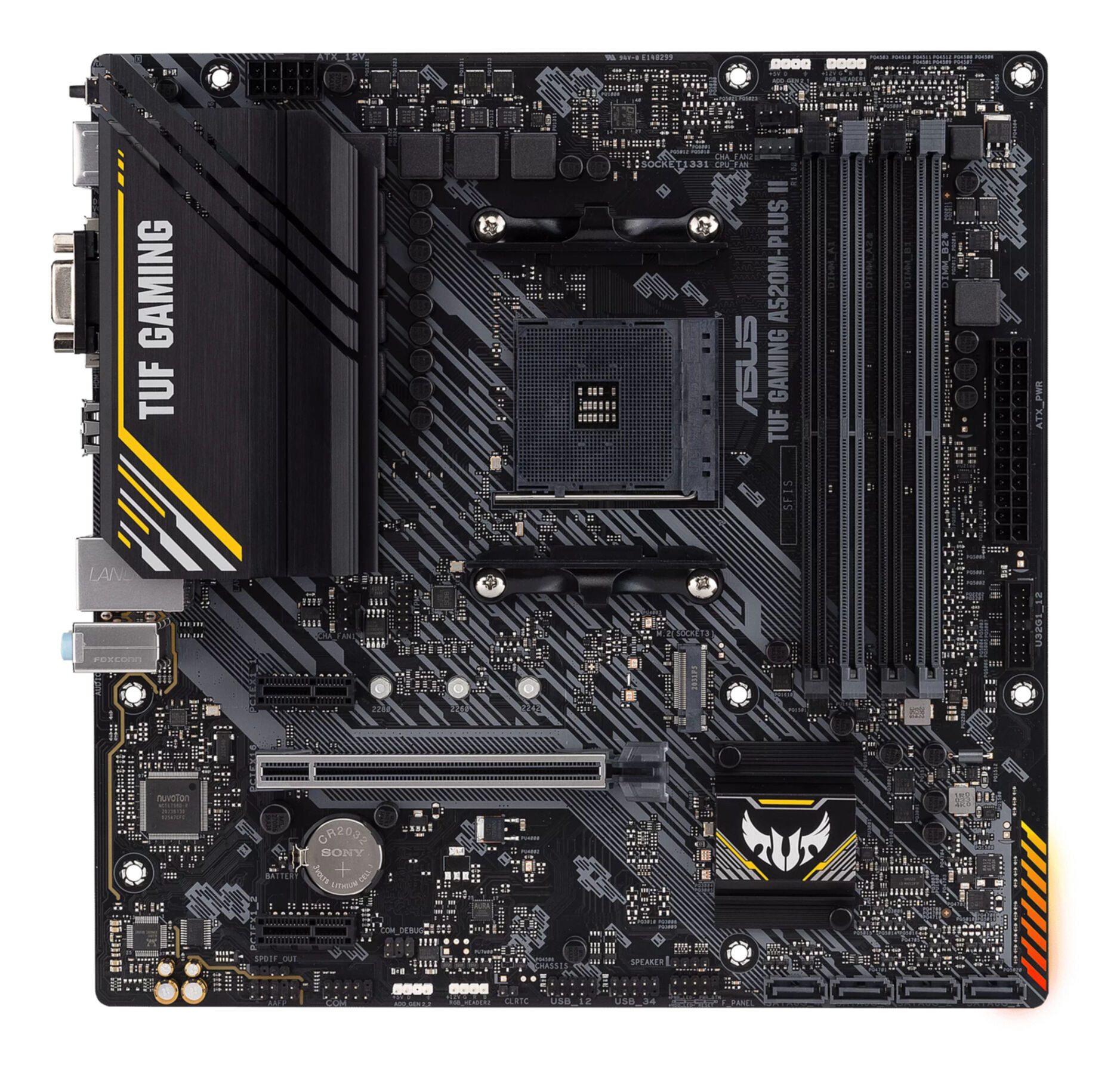 Asus TUF GAMING A520M-PLUS II Mainboard RGB-LED-Beleuchtung