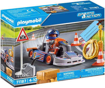 Playmobil® Konstruktions-Spielset Racing-Kart (71187), Sports & Action, (40 St), Made in Europe