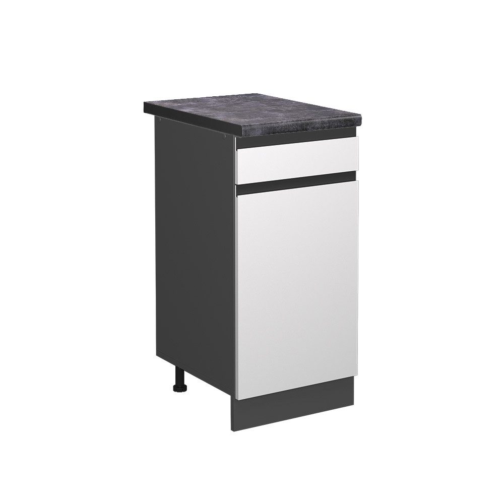 Vicco Unterschrank R-Line, Weiß/Anthrazit, 40 cm, günstig online kaufen