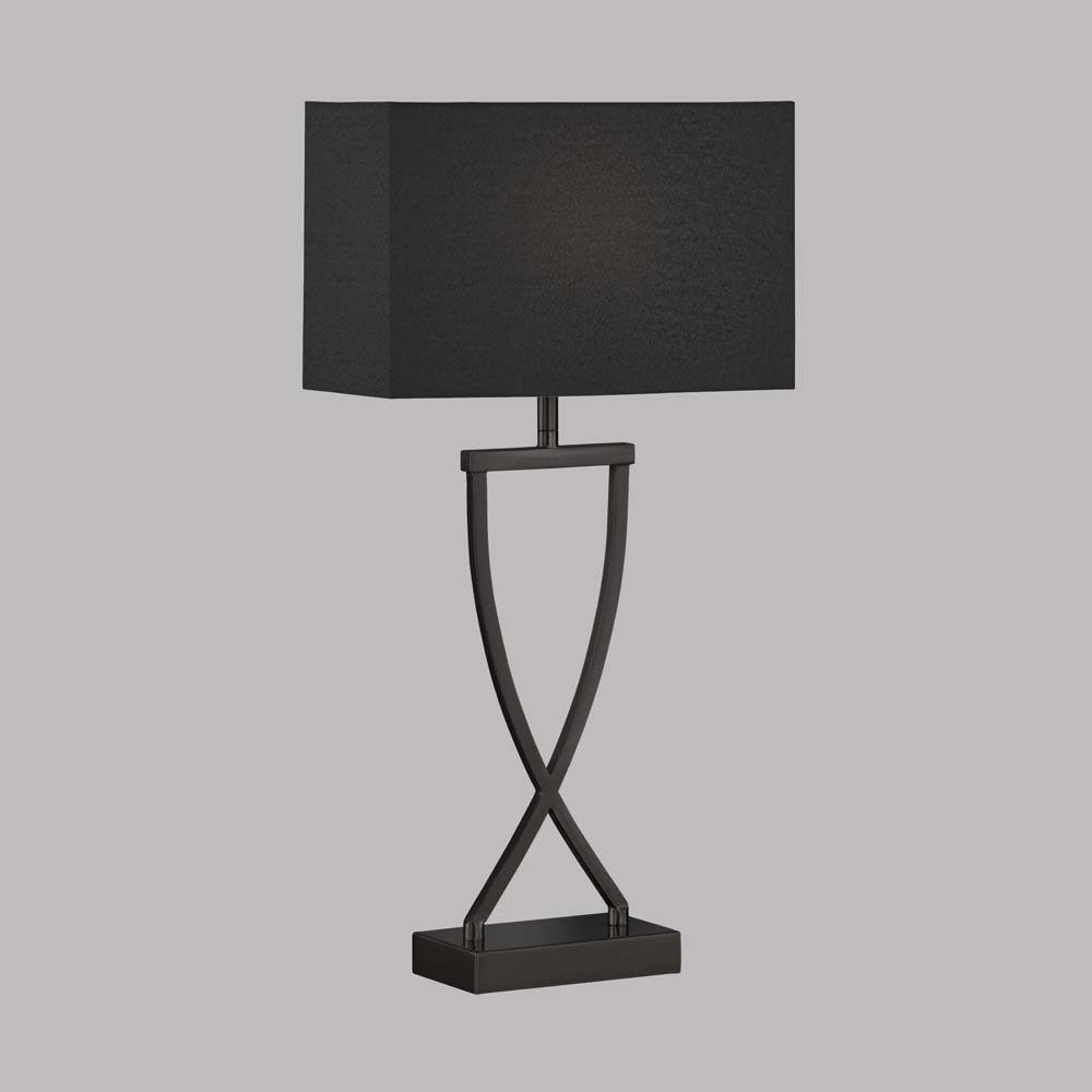 Tischleuchte H etc-shop Schreibtischlampe LED Schwarz Nachttischlampe Tischleuchte, Beistelllampe
