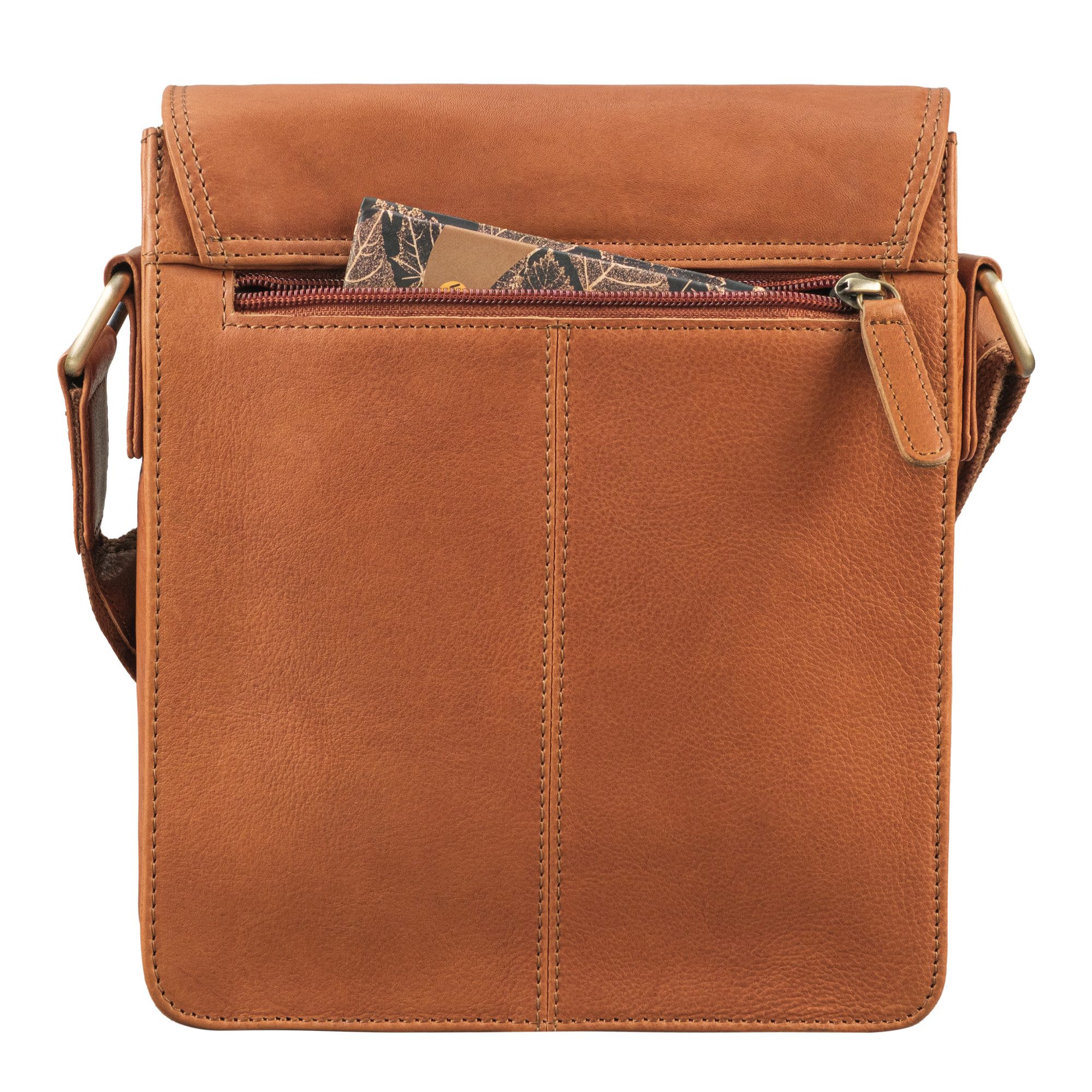 STILORD Schultertasche "Akito" Umhängetasche Herren Leder Klein - Herrentasche aus Echtleder