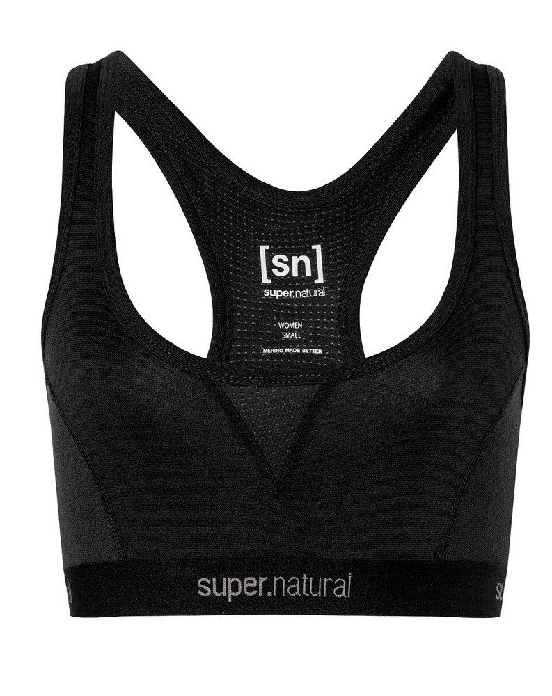 SUPER.NATURAL Sport-BH Funktionsunterwäsche Sport-Bra Tundra 220 Semplice (angenehmer)