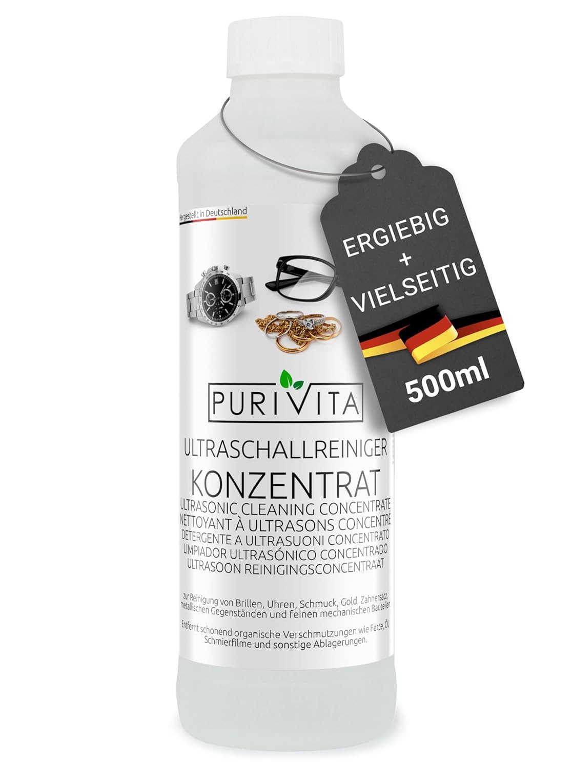 Purivita Ultraschallreiniger PURIVITA Ultraschallreiniger - Konzentrat - 500 ml