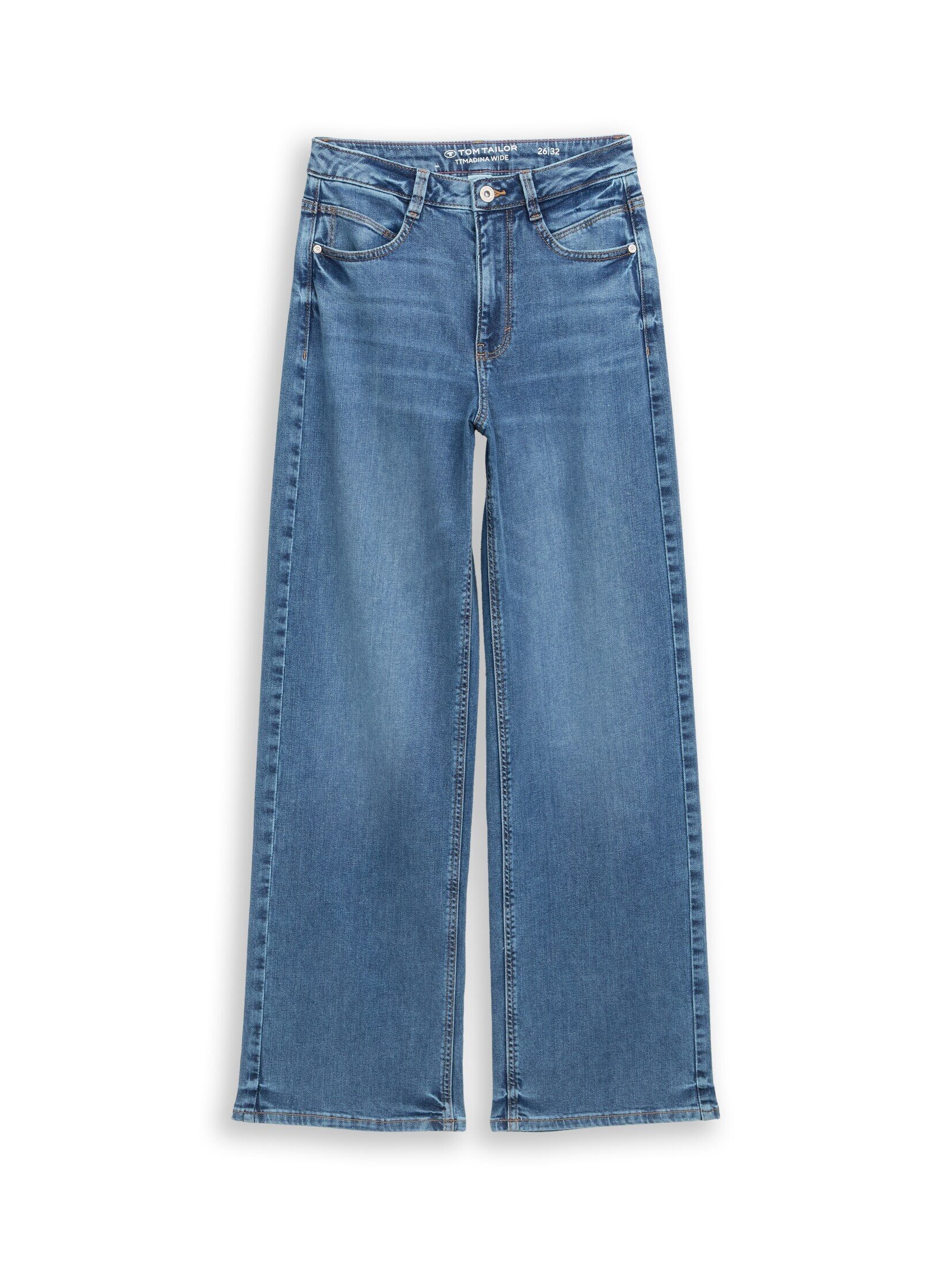 TOM TAILOR Weite Jeans Jeanshosen TTMADINA WIDE Jeans – Bild 3 von 5