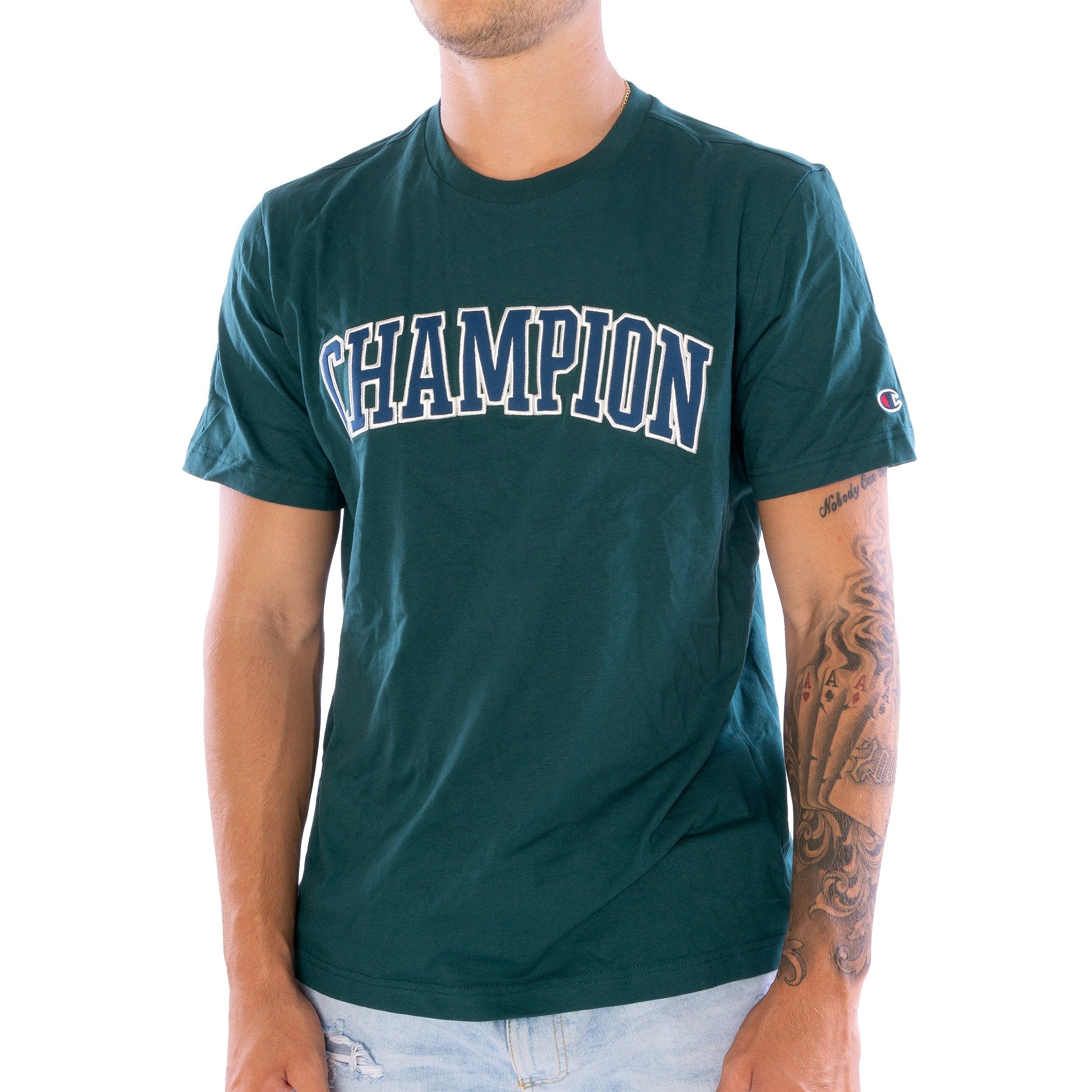 Champion grün T-Shirt Champion (1 Stück, T-Shirt 1-tlg) 217882