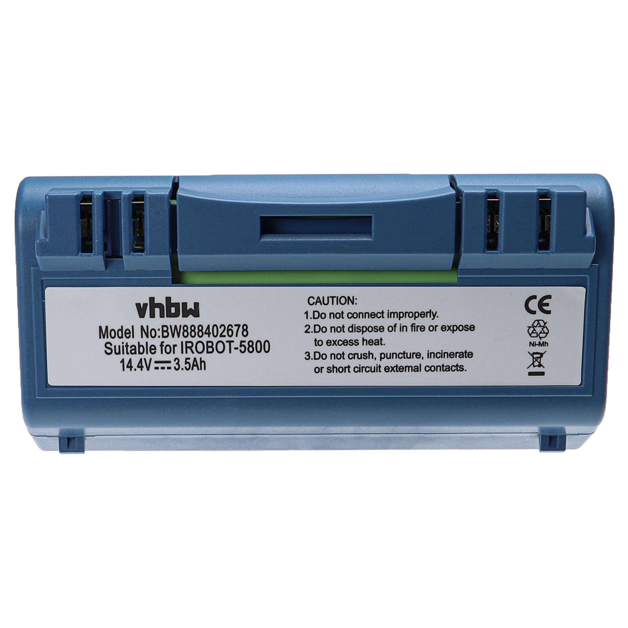 vhbw kompatibel mit iRobot Scooba 6000, 6050 Staubsauger-Akku NiMH 3500 mAh (14,4 V)