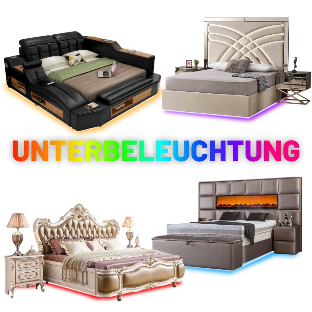 Xlmoebel Holzbett Doppelbett Chesterfield Komfortbett für erholsamen Schlaf, Made in Europa
