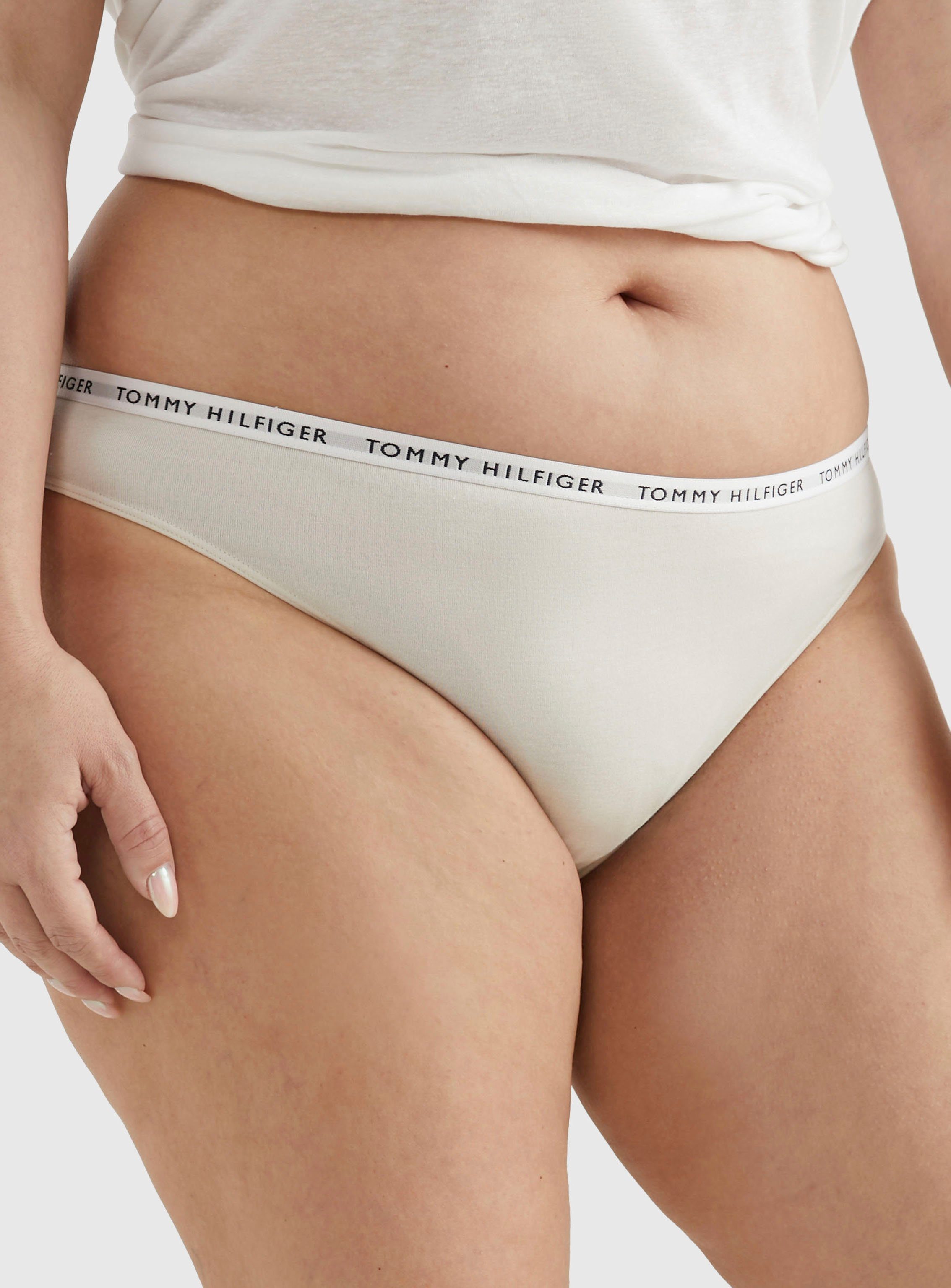 Tommy Hilfiger Underwear Bikinislip (Set, mit 3er-Pack) dem 3-St., Logo auf Taillenbund