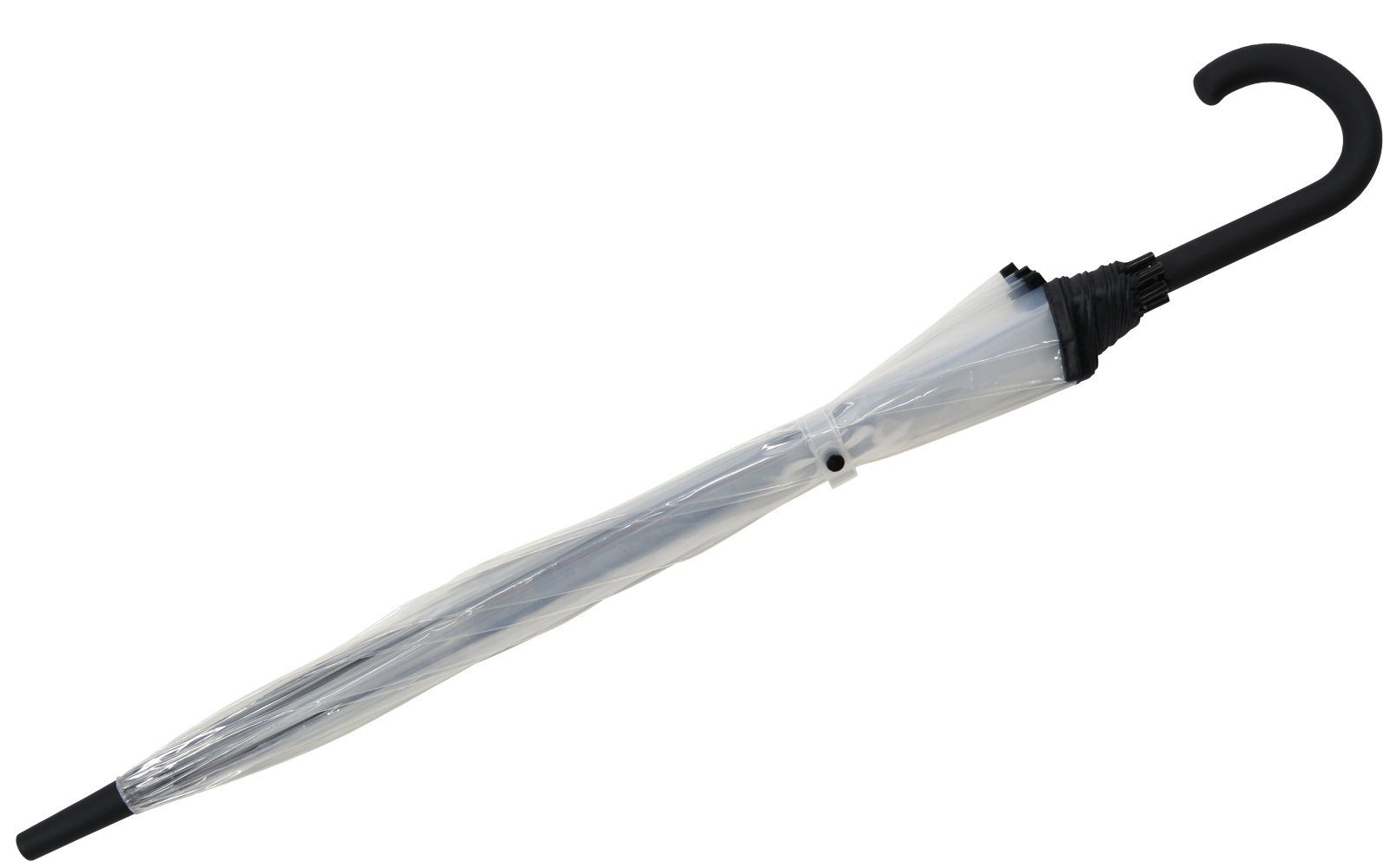 Impliva Stockregenschirm Falconetti® Automatik Glockenschirm transparent, durchsichtig, der perfekte Schutz für die Frisur – Bild 5 von 5