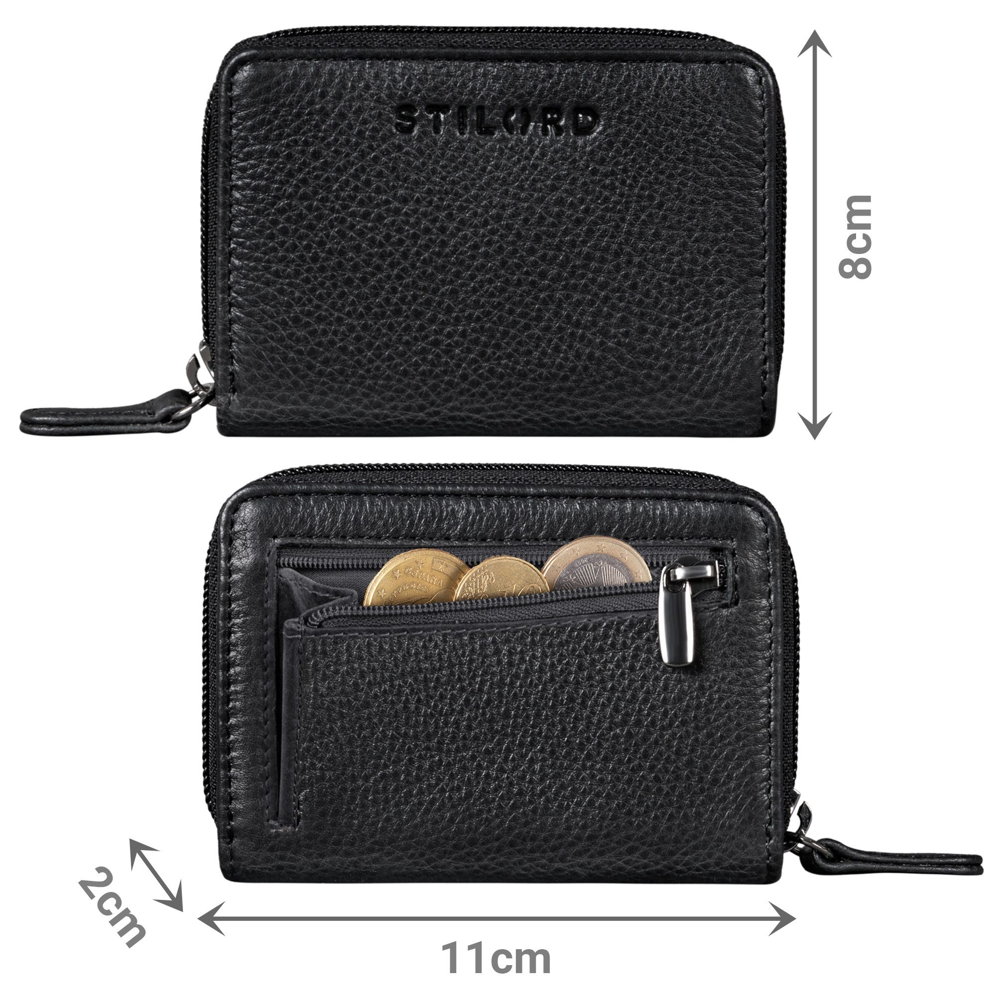 STILORD Geldbörse "Luxor" Premium Kreditkarten-Etui Echt-Leder Für Herren und Damen – Bild 2 von 5