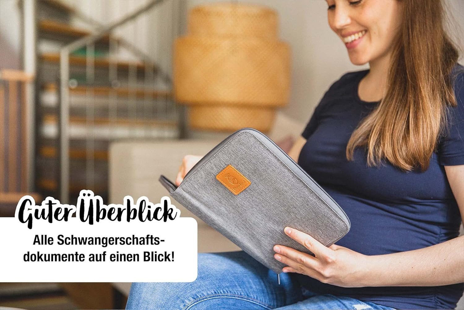 Ehrenkind Mutterpass-Hülle Mutterkindpasshülle, U-Heft Tasche, Mutterpassbuch