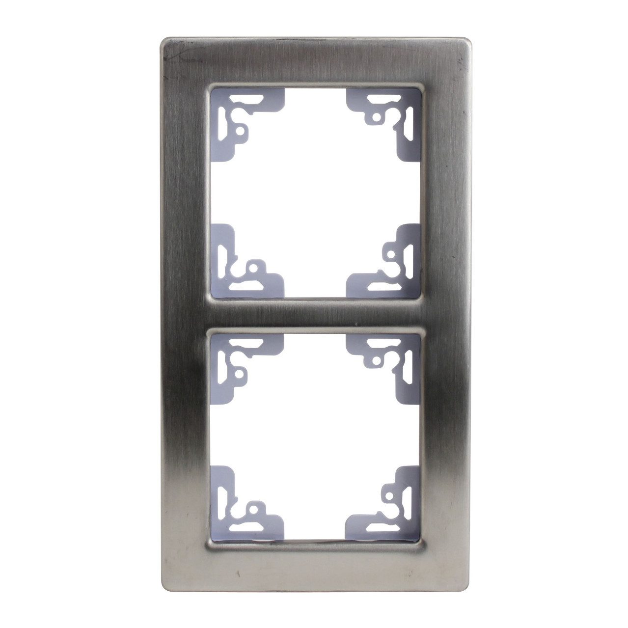 UNITEC Abdeckrahmen Unitec Abdeckrahmen Melbourne 2-fach aluminium, Aluminium