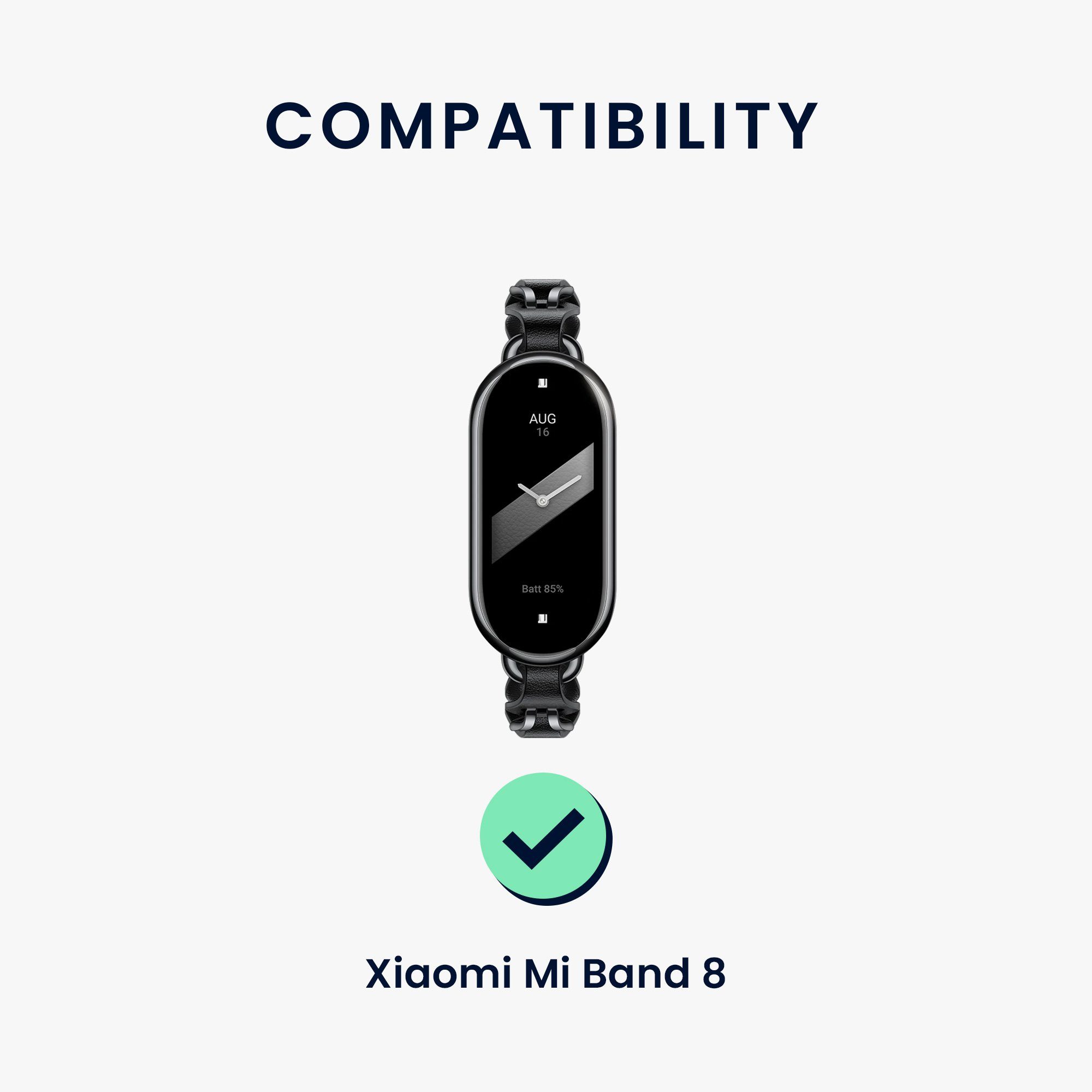 kwmobile Sportarmband für Xiaomi Smart Band 10 / Smart Band 9 / 8 Armband Smartwatch, 1-tlg., Fitnesstracker Band aus TPU Silikon Katze Design