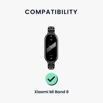 kwmobile Uhrenarmband Sportarmband für Xiaomi Mi Band 8 Armband, Fitnesstracker Band aus TPU Silikon Bärchen Design