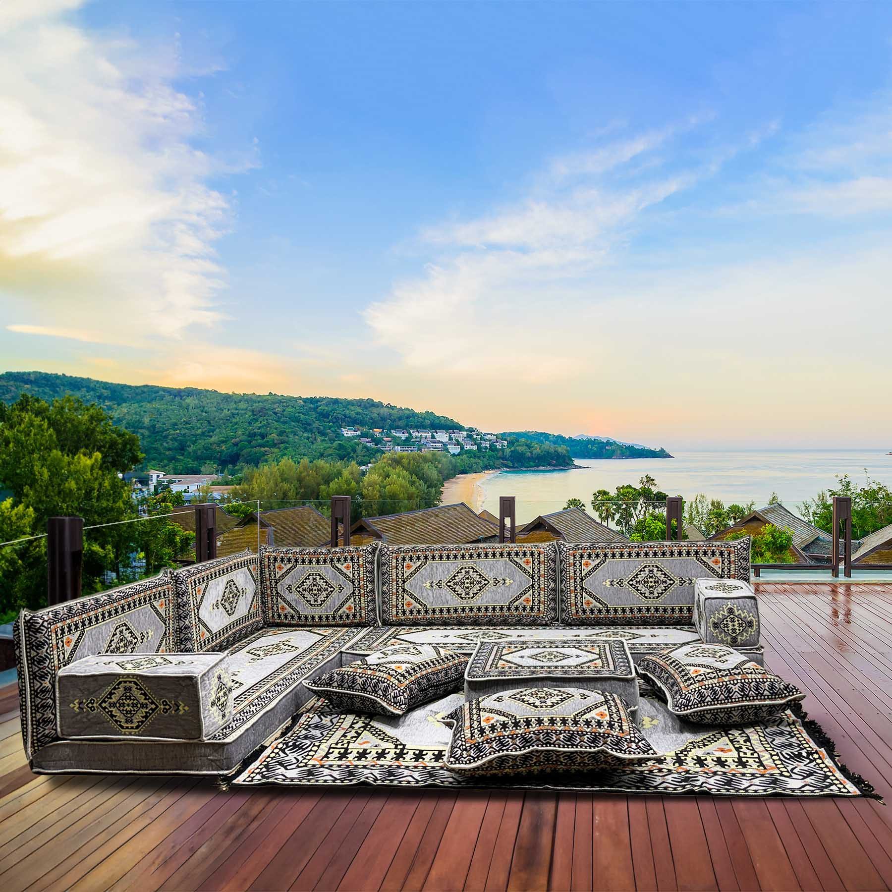 Sofa Sitzmöbel, Orientalisches Sitzecke, Marrokkanisches Sitzkissen