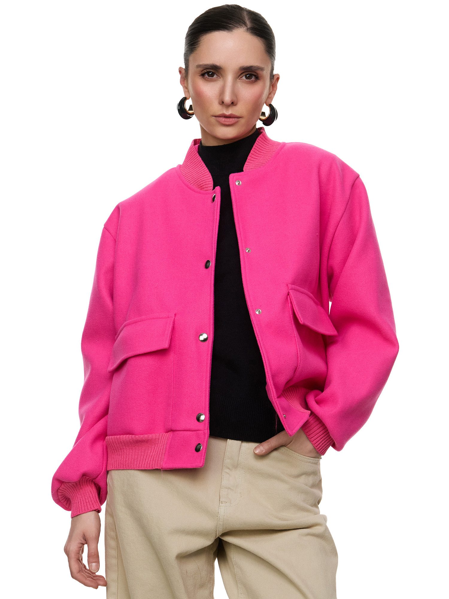 Worldclassca Bomberjacke Worldclassca Bomberjacke Trench Jacke Übergangsjacke College Blouson Neue Kollektion - Stilvolle und gemütliche Mode für Damen