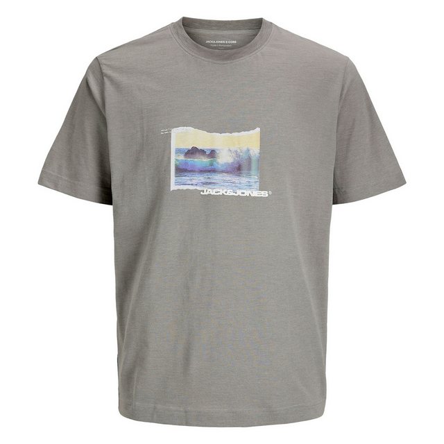 Jack & Jones T-Shirt JCOSAGO Photo Slub Tee SS Crew Neck mit Print auf der günstig online kaufen