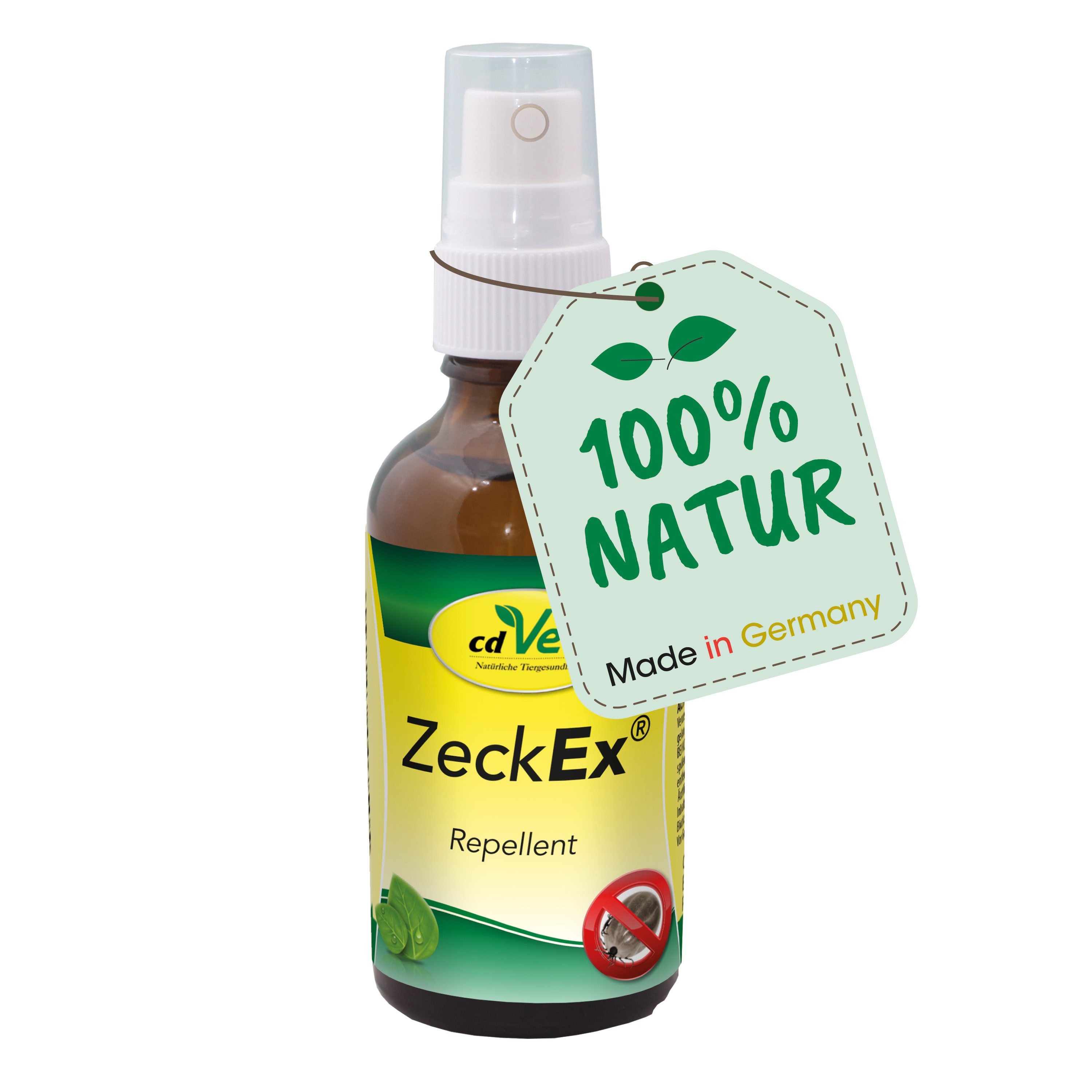 cdVet Zeckenschutzmittel ZeckEx, 100 ml, Sofortschutz bis zu 5 Stunden vor Zecken