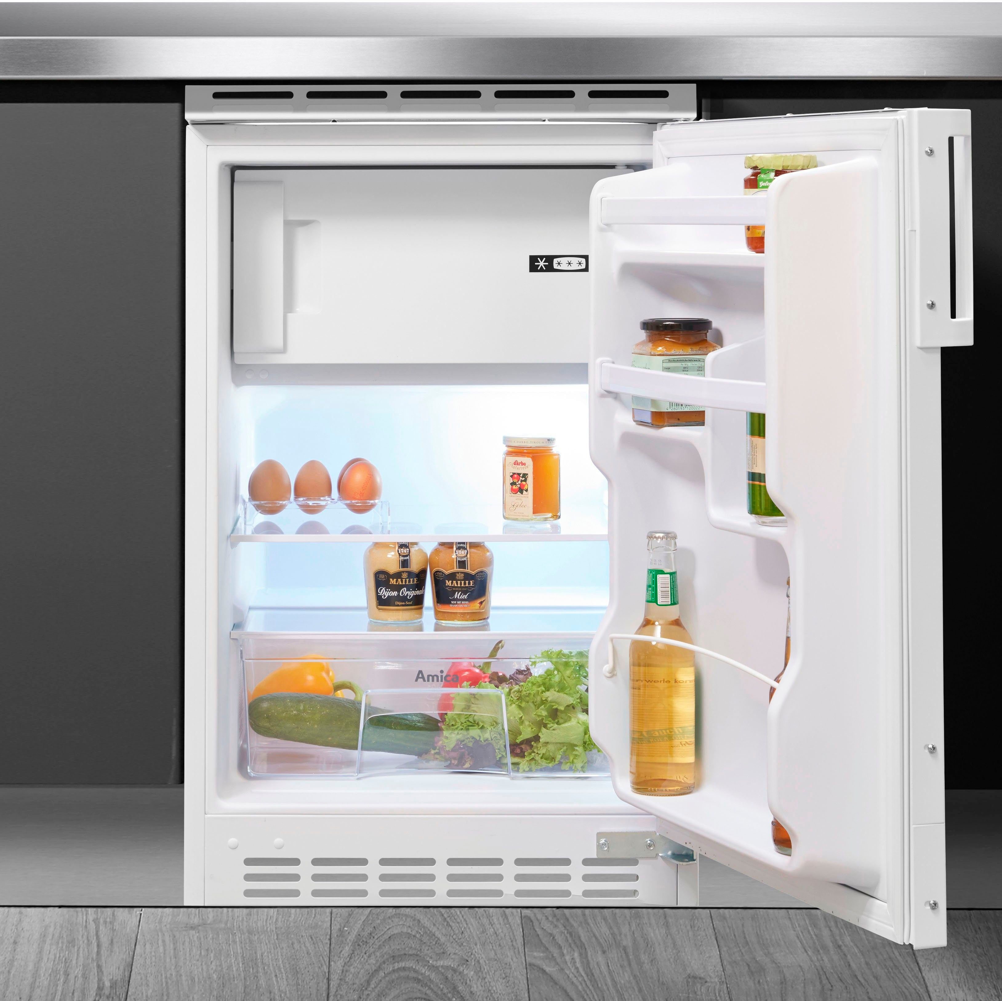 Amica Einbaukühlschrank UKS 16157, 81,5 cm hoch, 49,5 cm breit, 81,5 cm  hoch, dekorfähig + unterbaufähig online kaufen | OTTO
