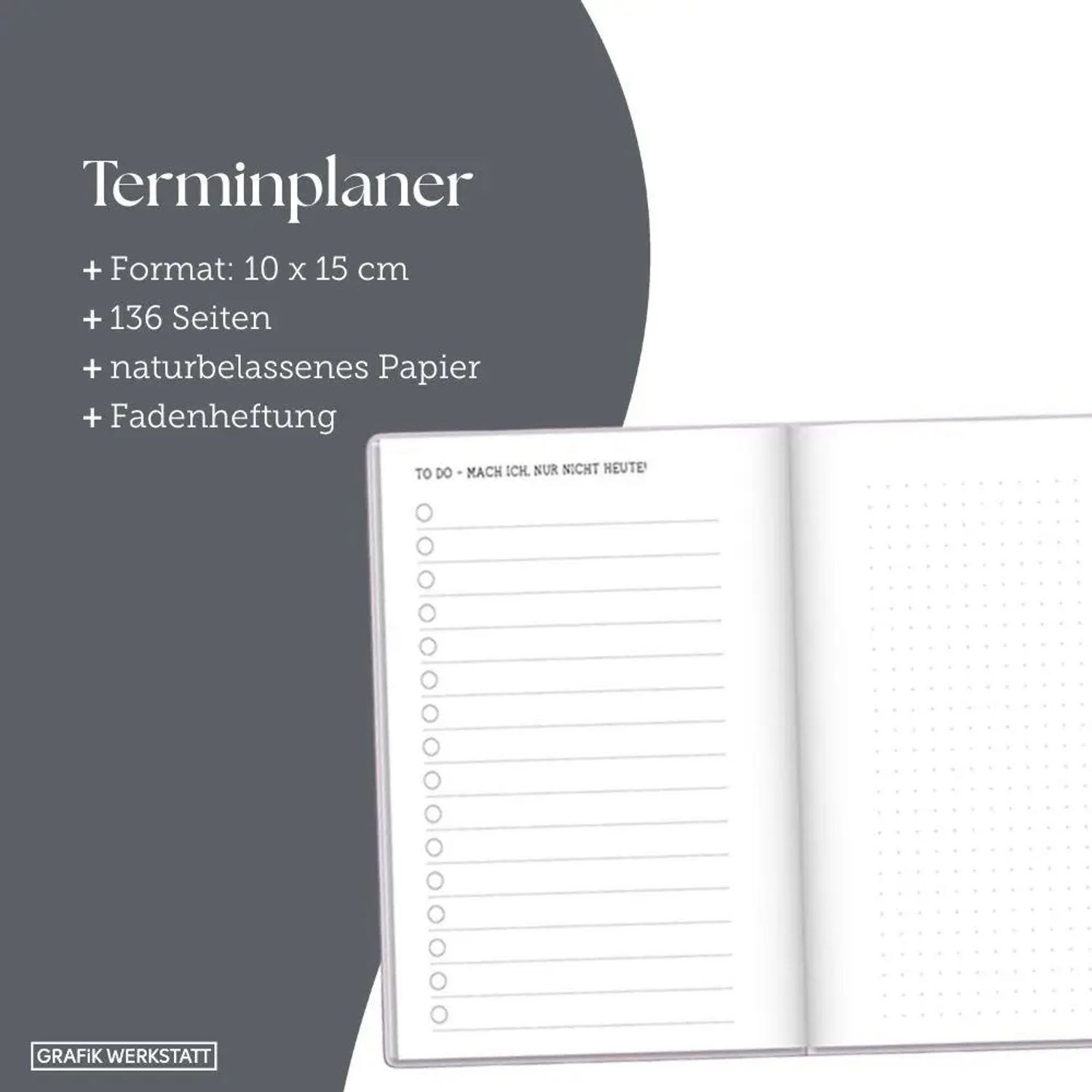 Grafik Werkstatt Taschenkalender Terminplaner 2027 Eine Brise Meer – Bild 4 von 5