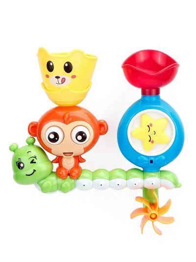 Fivejoy Spiel-Wassersprenkler Affe Saugnapf Rotierenden Spielzeug Für Kinder (1-tlg), Um Im Wasser Zu Spielen, Mit Wasserspray, Shampoo-dusche Und Gießkanne