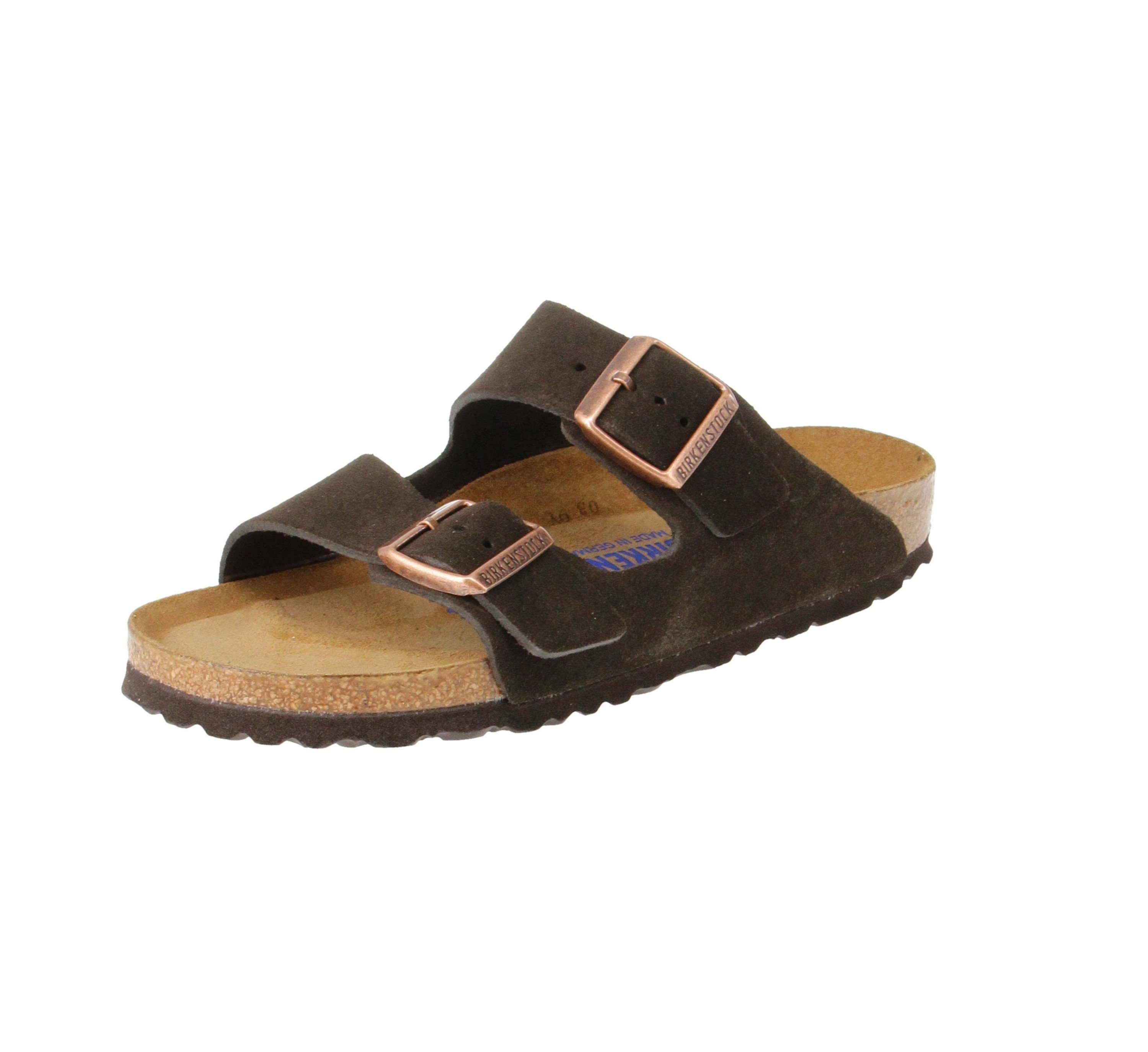 Birkenstock 951313 Arizona SFB VL - Damen Schuhe offene Schuhe - Mocca Hausschuh