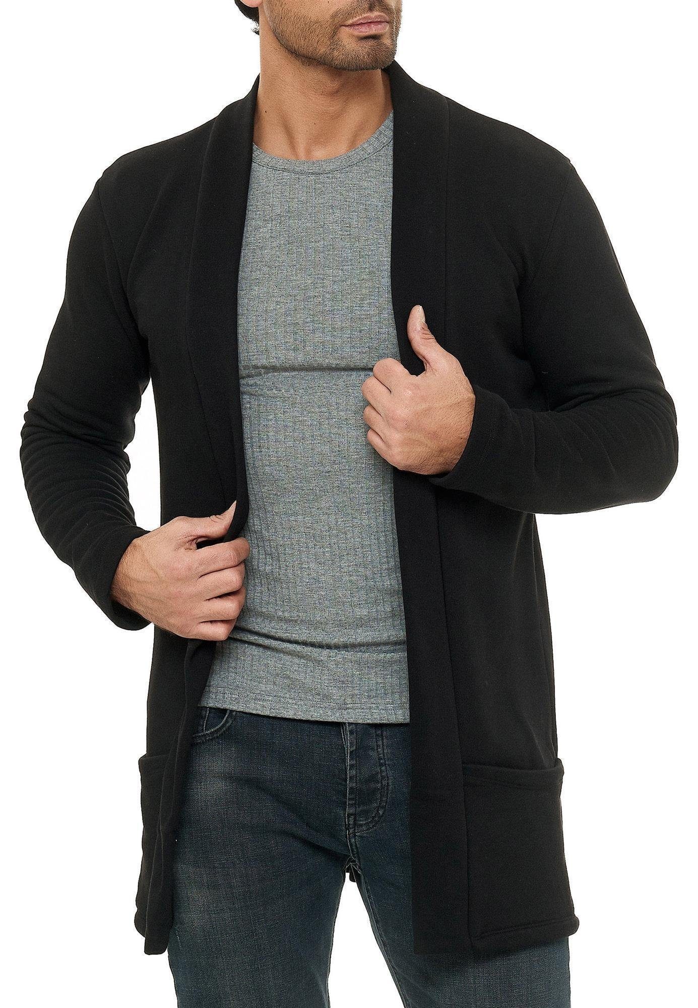 RedBridge Cardigan mit Schalkragen Strickjacke mit offenem Design Weich und angenehm zu tragen – Bild 3 von 5