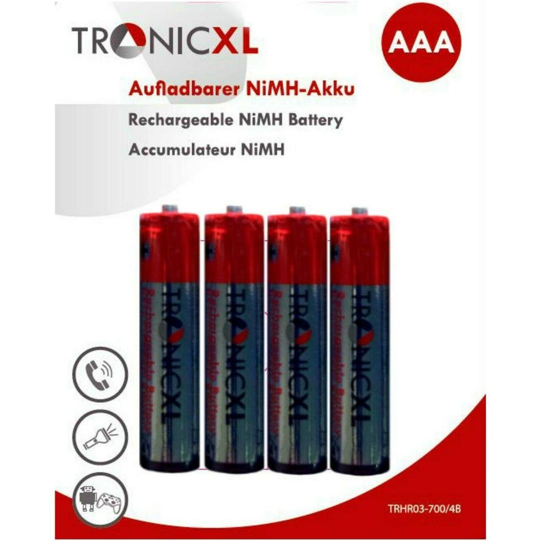 TronicXL 4x Telefon Akku Akkus AAA für Siemens Gigaset A510A A510H SX150 CX100 Batterie, (4 St)