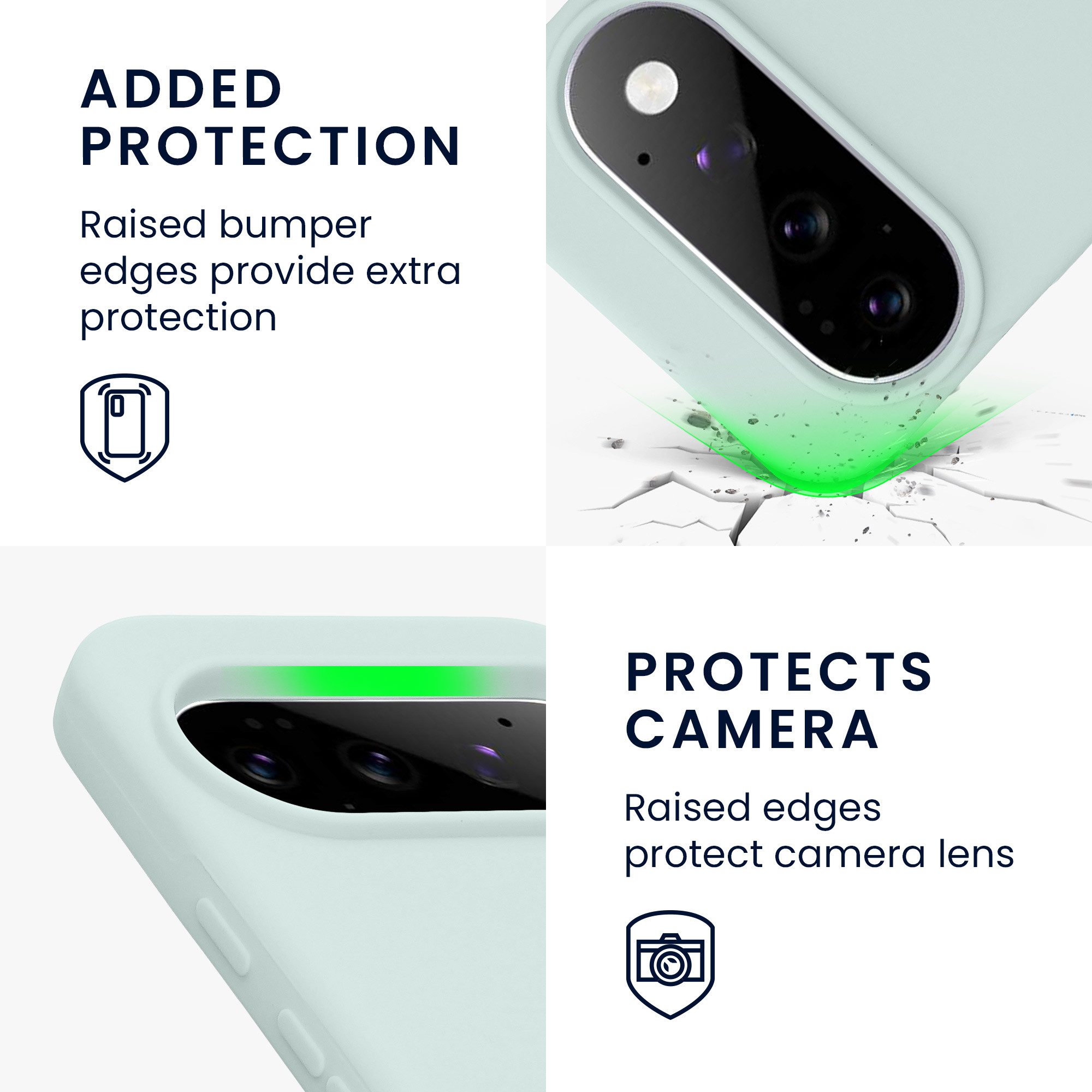 kwmobile Smartphone-Hülle Handyhülle für Google Pixel 11 / Pixel 11 Pro Hülle, Weiches Handy Silikon Case - Schutzhülle Cover – Bild 3 von 5