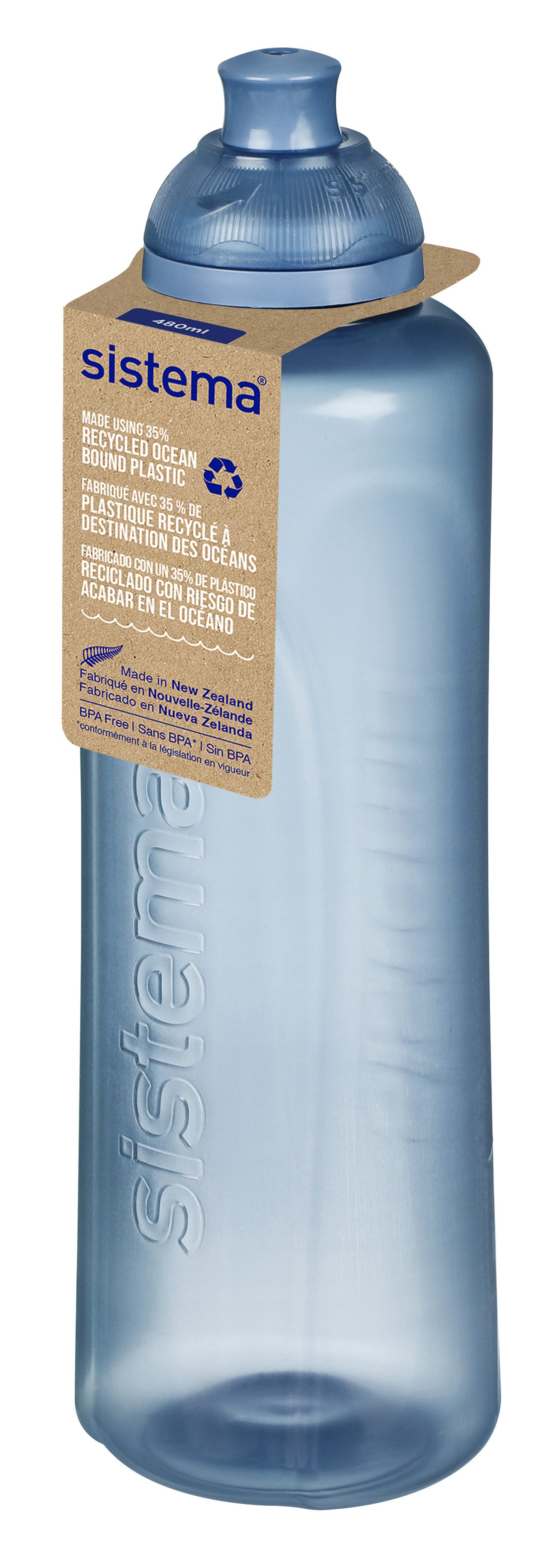 sistema Trinkflasche Sistema 480ml Swift Bottle -recycled PP - Mountain Blue
