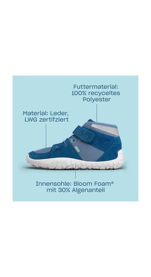 Affenzahn Mid Sneaker Leder Dreamer Sneaker aus echtem Leder