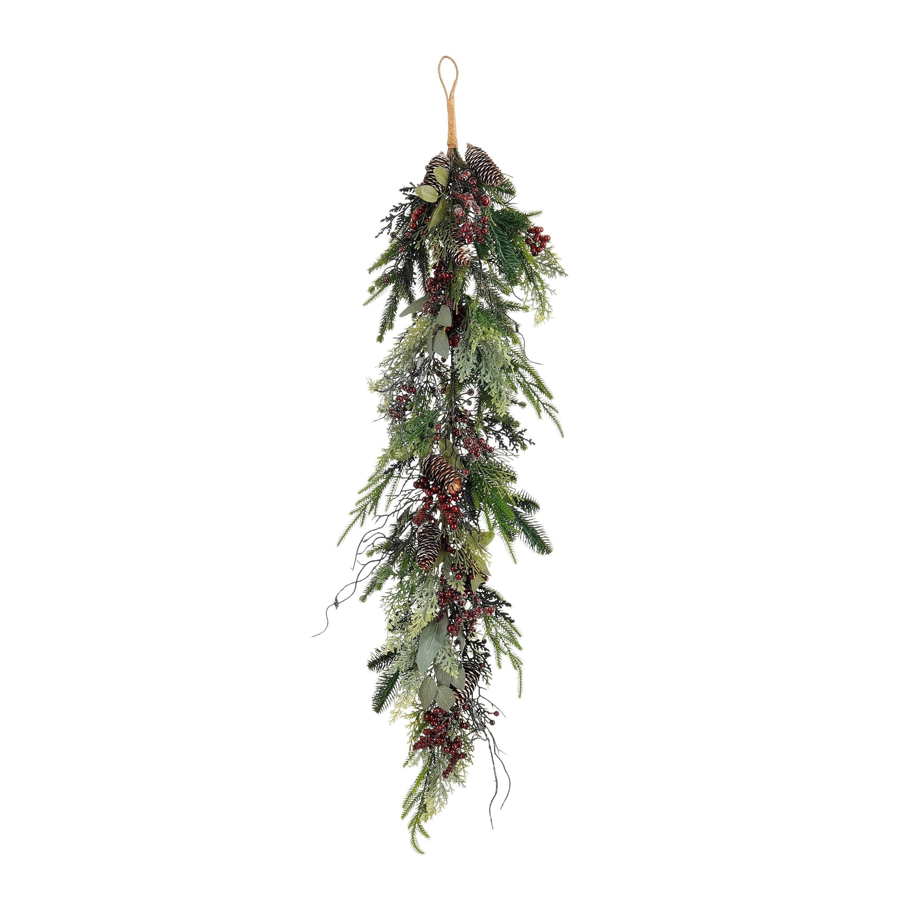 Mica Decorations Dekohänger Mica Decorations Bodi Tropfen bordeaux - l110xb18xh10cm
