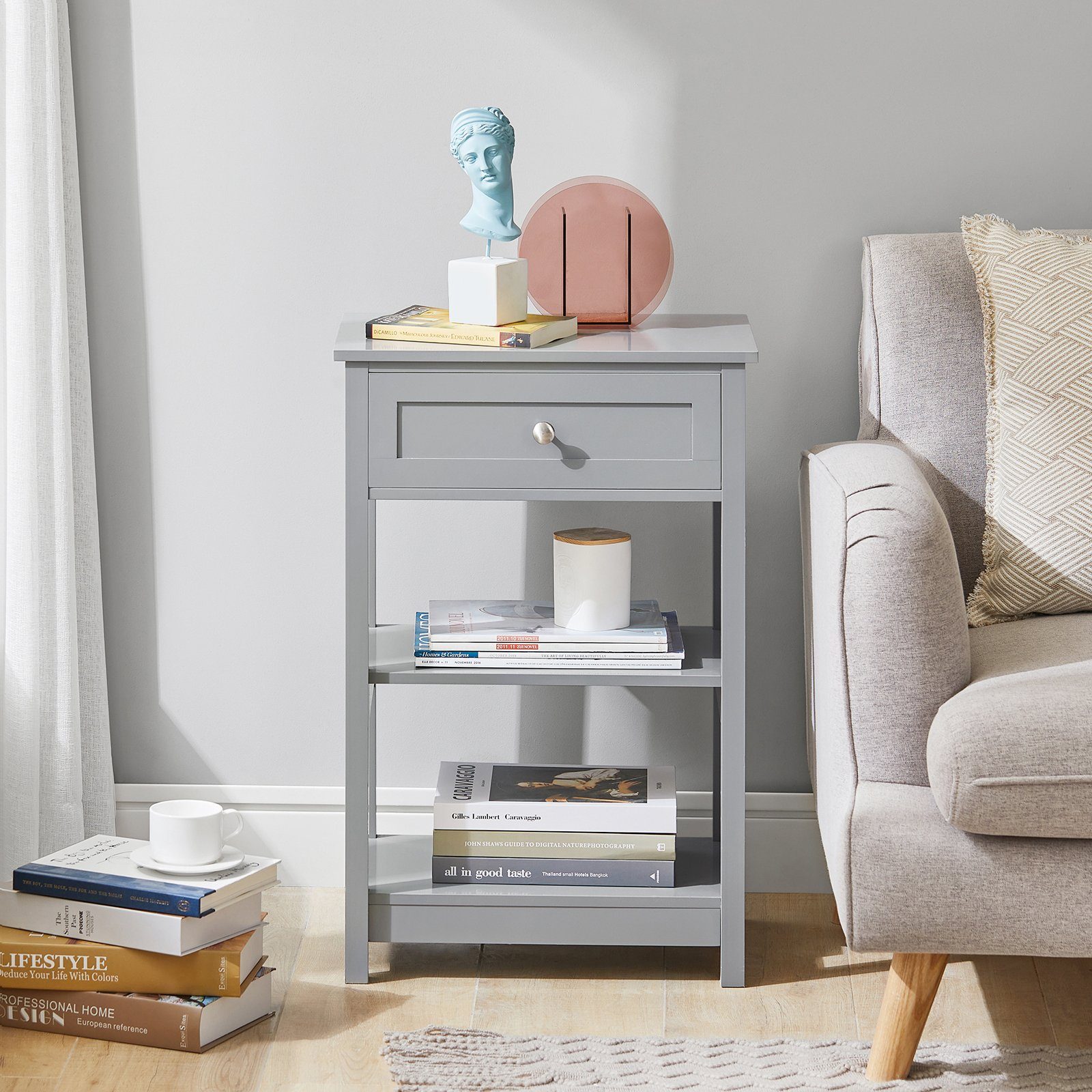 SoBuy Beistelltisch FBT46, Nachttisch Couchtisch Beistelltisch günstig online kaufen